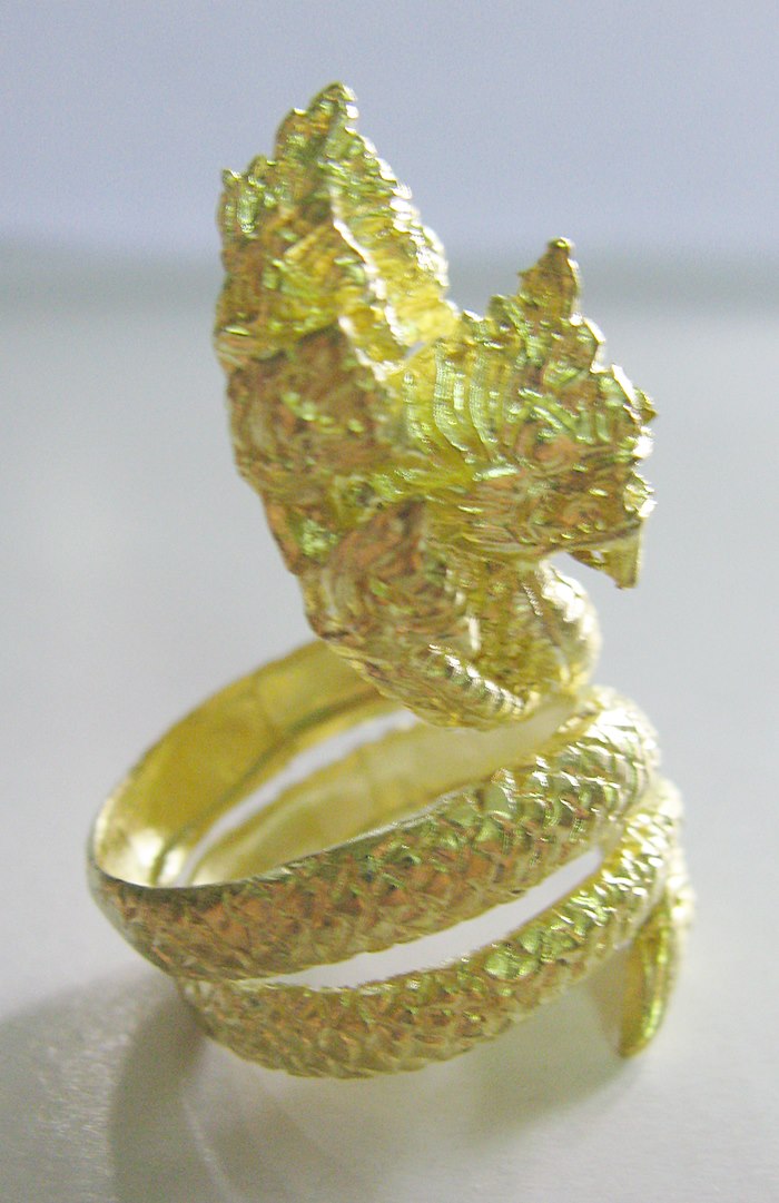 สินค้าหมดค่ะ แหวนพญานาค7เศียรเนื้อทองเหลือง เสริมอำนาจ คุ้มครองค่ะ