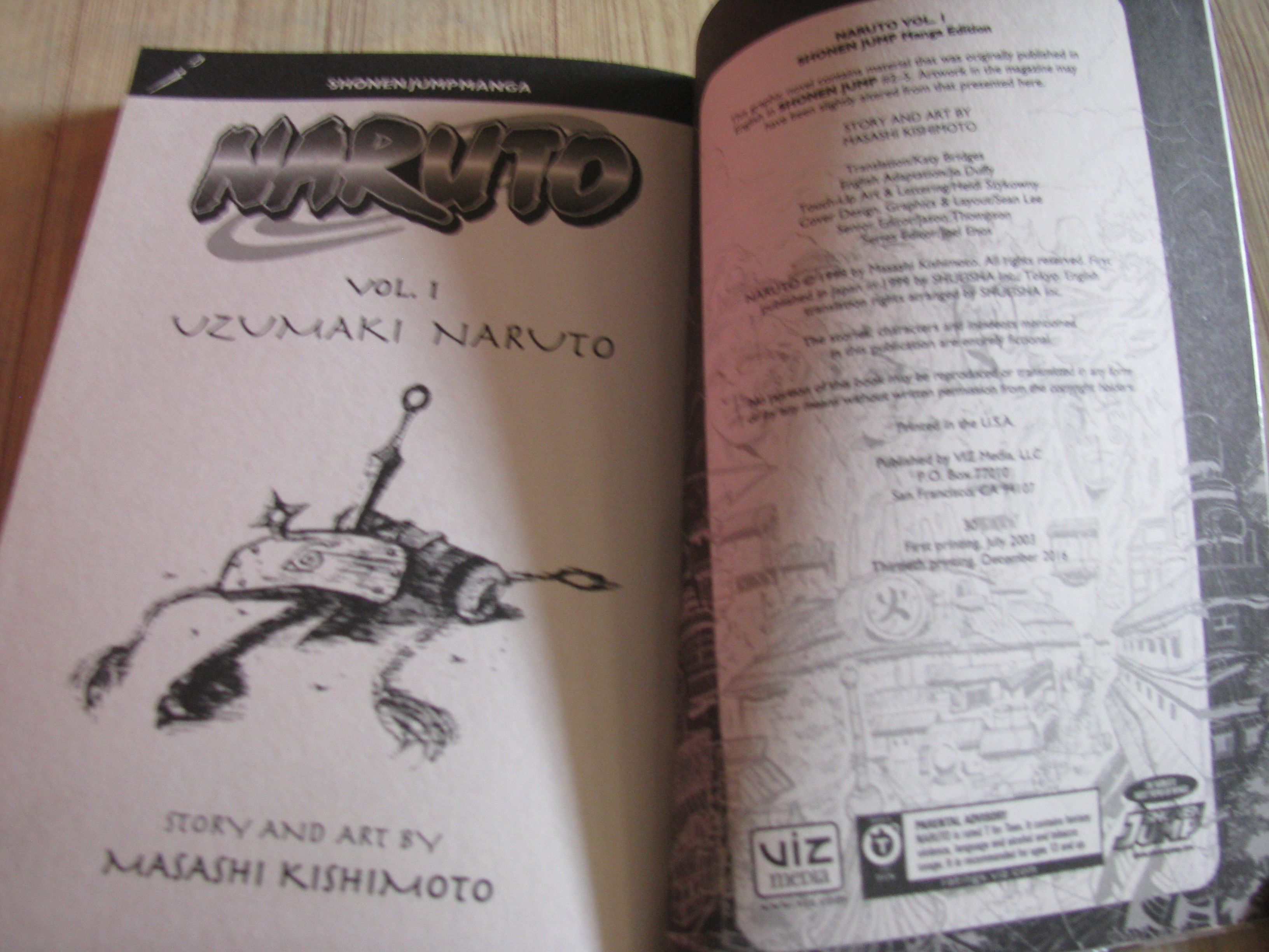 NARUTO ชุด เล่ม 1-2 ( ภาษาอังกฤษ)