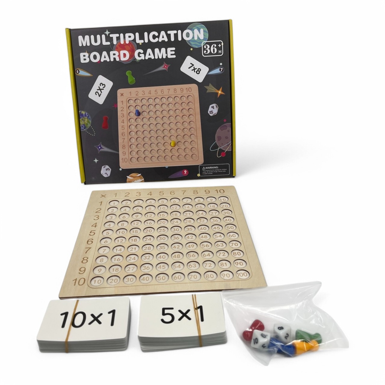 เกมฝึกการเรียนรู้เรื่องการคูณ (Multiplication board game)