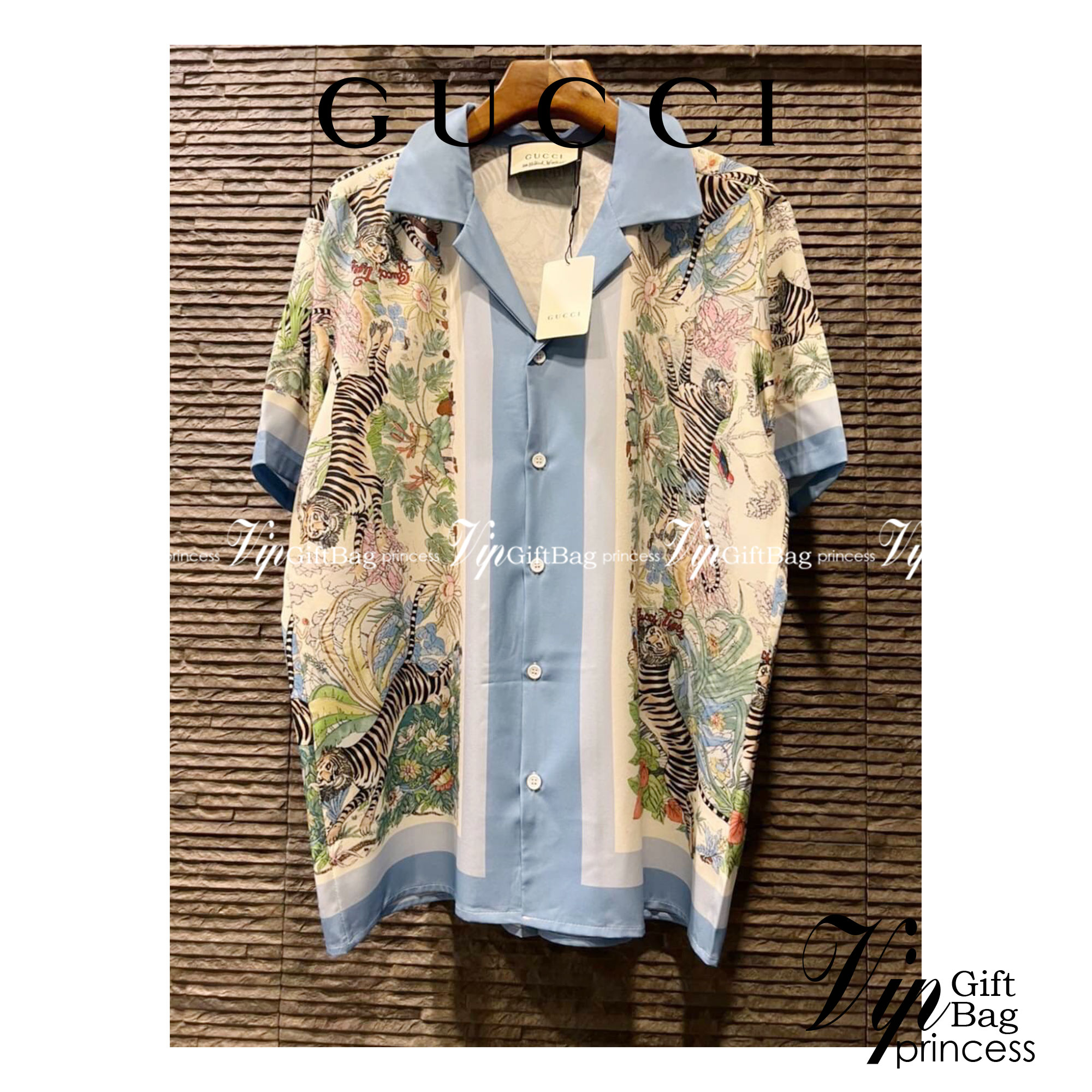 Gucci Tiger bowling shirt / Gucci Men's Shirts / Gucci Shirts งานเกรดออริจินอล พิมพ์ลายคมชัด มีป้ายแท็กที่คอเสื้อทุกตัว พร้อมส่งที่ไทย ภาพสินค้าถ่ายจากงานขายจริง ใช้งานต่างประเทศได้