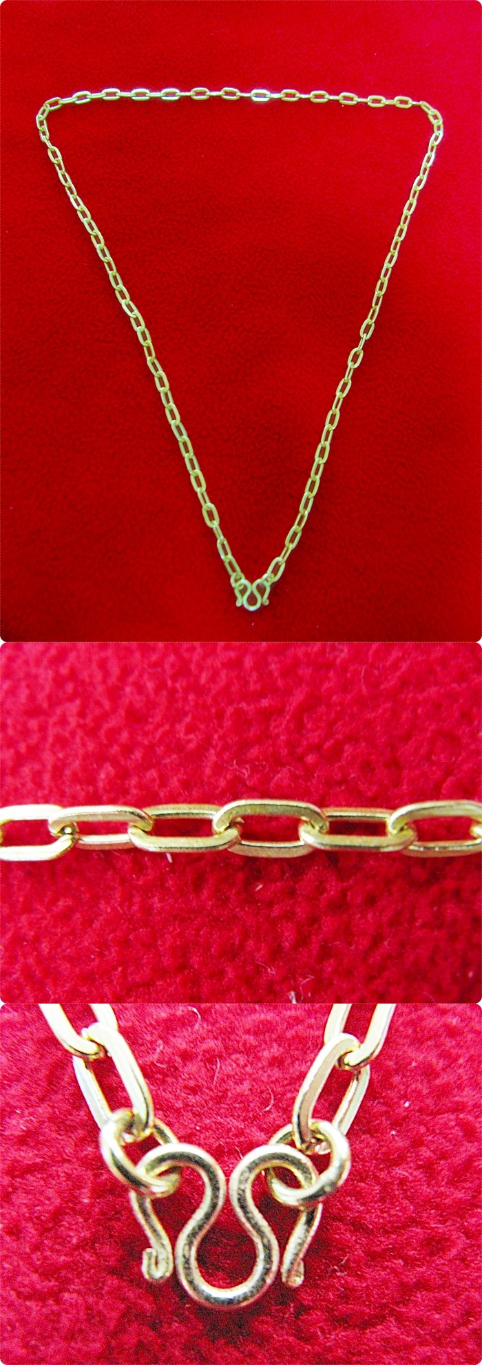 สร้อยคอผู้หญิงทำจากเหรียญ25,50ส.ต.ลายโซ่ฝรั่งแบบสั้นค่ะ