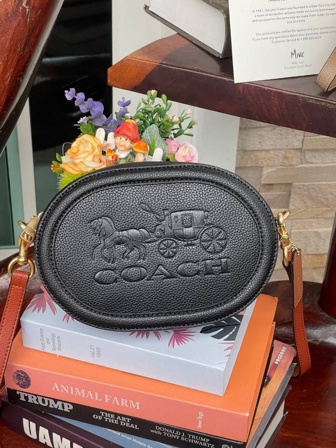 COACH CAMERA BAG IN COLORBLOCK WITH HORSE AND CARRIAGE (COACH C4164) กระเป๋าที่ดีไซน์ออกมาในทรงสะพายไหล่และทรง Camera คาดว่าเป็นรุ่นที่สาว ๆ เห็นแล้วจะต้องสะดุดตาเป็นพิเศษกับดีไซน์อันโดดเด่นที่ดูมีสไตล์ ไม่ว่าจะเป็นในวันสบาย ๆ หรือวันพิเศษก็สามารถนำไปมิกซ
