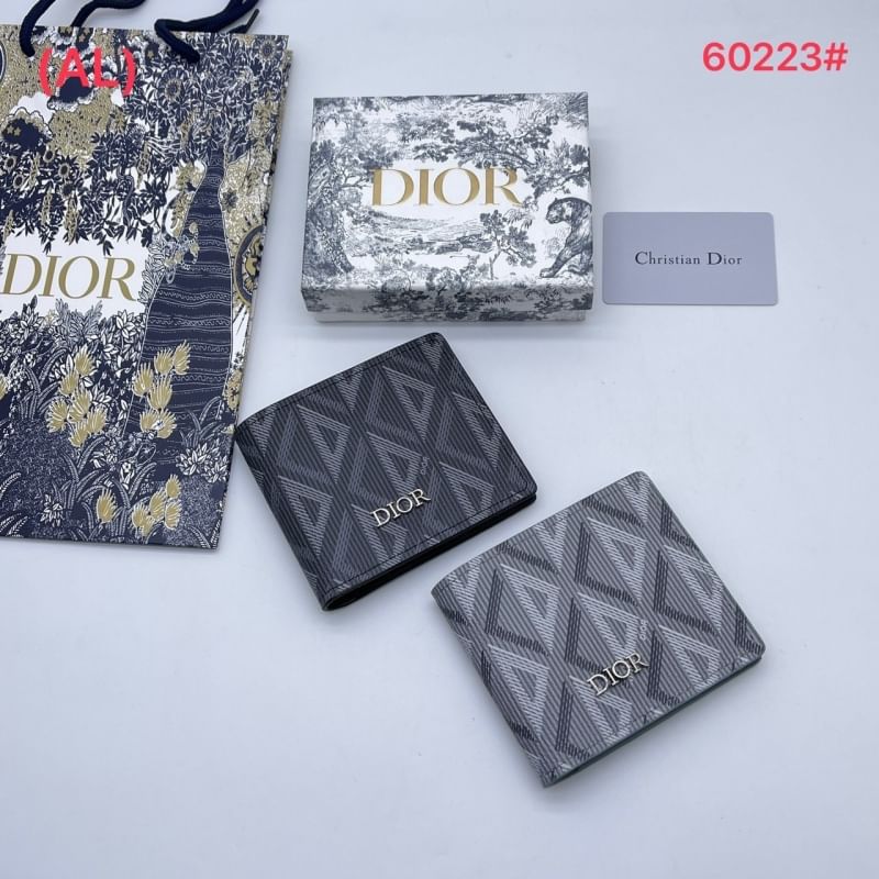 DIOR Bifold Wallet with CD Diamond Print กระเป๋าสตางค์ใบสั้น พิมพ์ลวดลาย Diamond หรูหรา โทนสีใช้งานง่าย คลาสิกตามแบบฉบับแบรนด์ ไอเท็มที่ท่านชายห้ามพลาดค่ะ