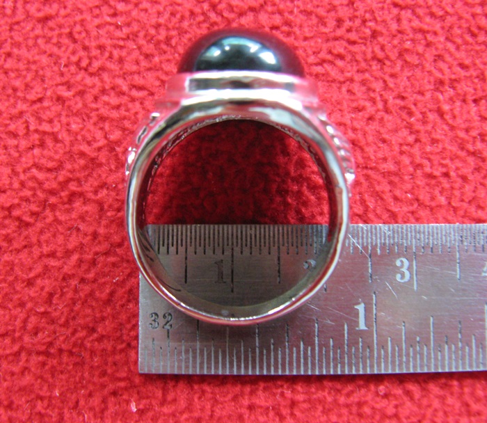 สินค้าหมดค่ะ แหวนนิล โรเดียมสีเงิน(คนเกิดวันเสาร์)แบบ1ค่ะ