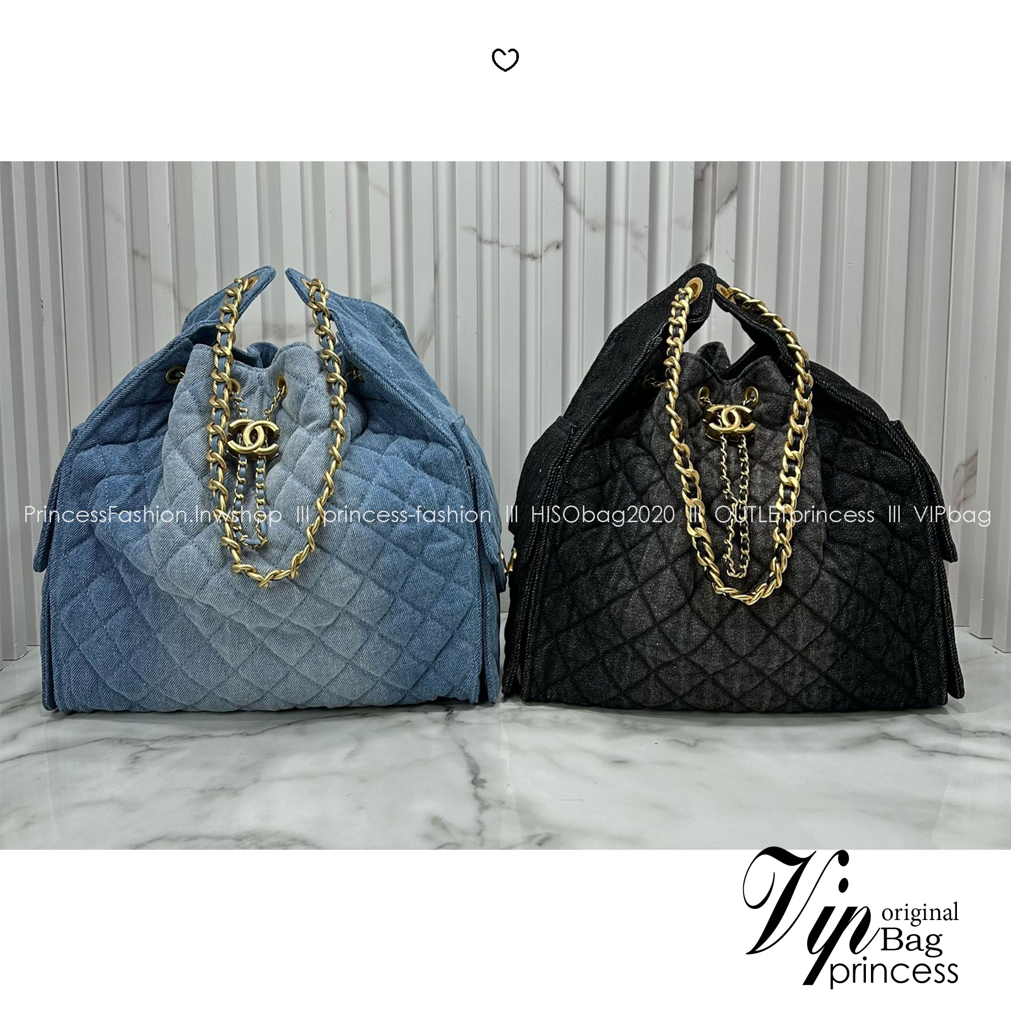 ORI หนังแท้ | 30cm CHANEL 25 Denim Handbag กระเป๋าสะพายทรงโฮโบเดนิม คอลใหม่ล่าสุด ต้อนรับฤดูกาล SPRING-SUMMER 2025 รูปทรงใช้งานได้จริง