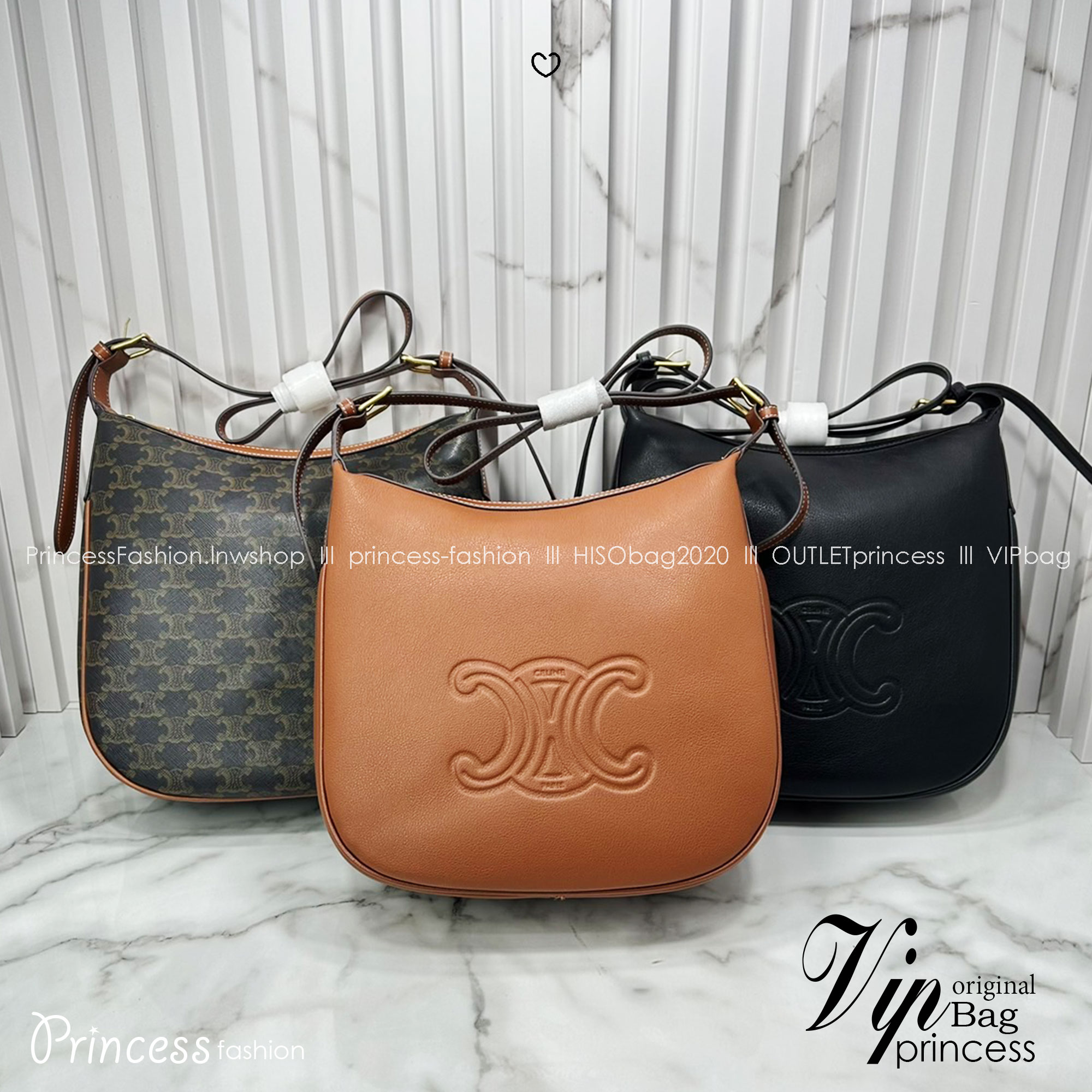 CELINE MEDIUM HELOÏSE BAG CUIR TRIOMPHE in supple / Celine Hobo Bag กระเป๋าสะพายทรงโฮโบ รุ่นฮอตตลอดไม่มีเอ้าท์ ใบใหญ่จะสัมภาระได้เยอะ สวยคลาสสิค เกรดออริ 1:1