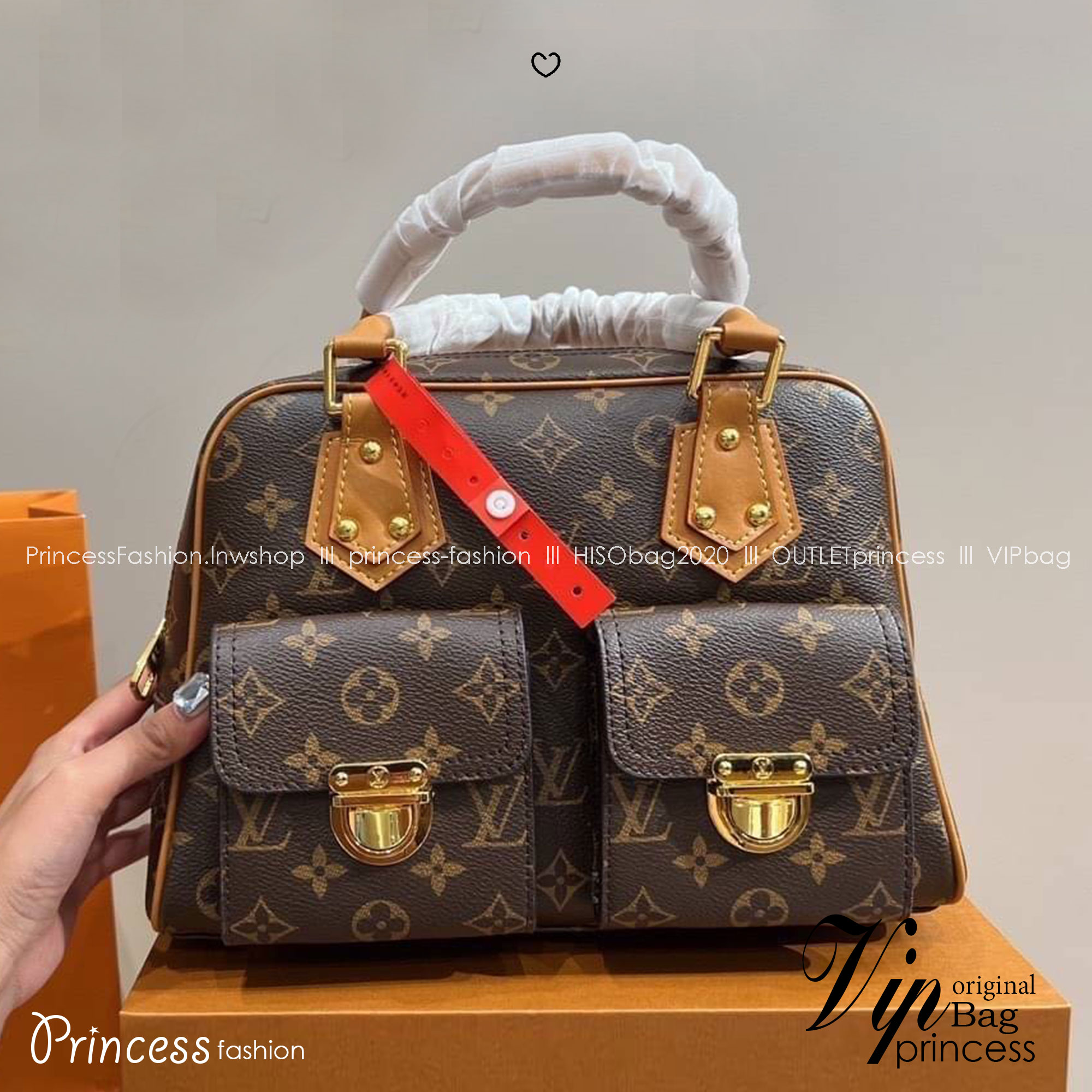 LV Manhattan Pm Monogram Handbag กระเป๋าถือทรงผู้ดี คลาสสิค สวยหรู ไซส์กำลังสวย ราคาแสนดี อัพเกรดลุคคุณนายคุณหนูแล้วหนึ่งกับไอเท็มนี้จ้า