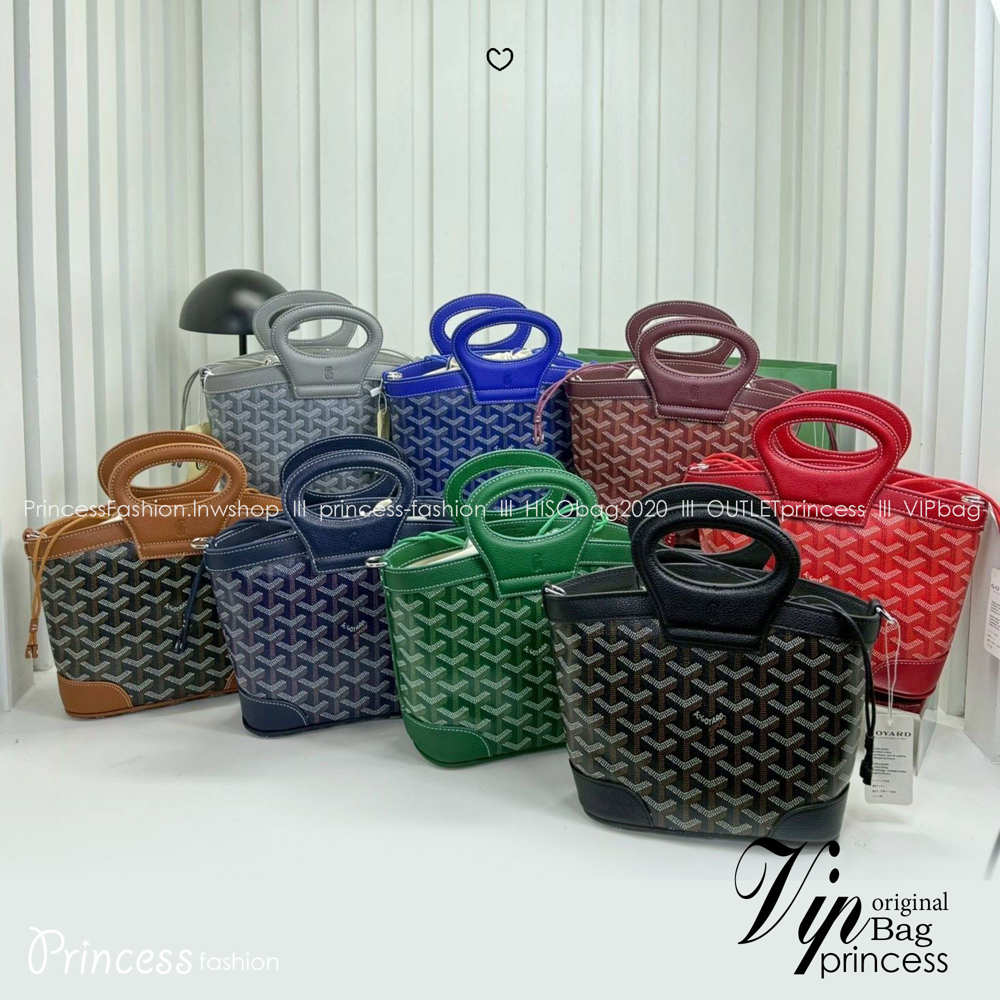 ORI หนังแท้ | Goyard Beluga Mini Bag กระเป๋าสะพายทรงบัคเก็ต พร้อมหูจับในตัว สะดวกใช้งาน ด้านในเป็นผ้าดีไซน์ผูก เพิ่มความน่ารักน่าใช้ สวยมากค่ะ