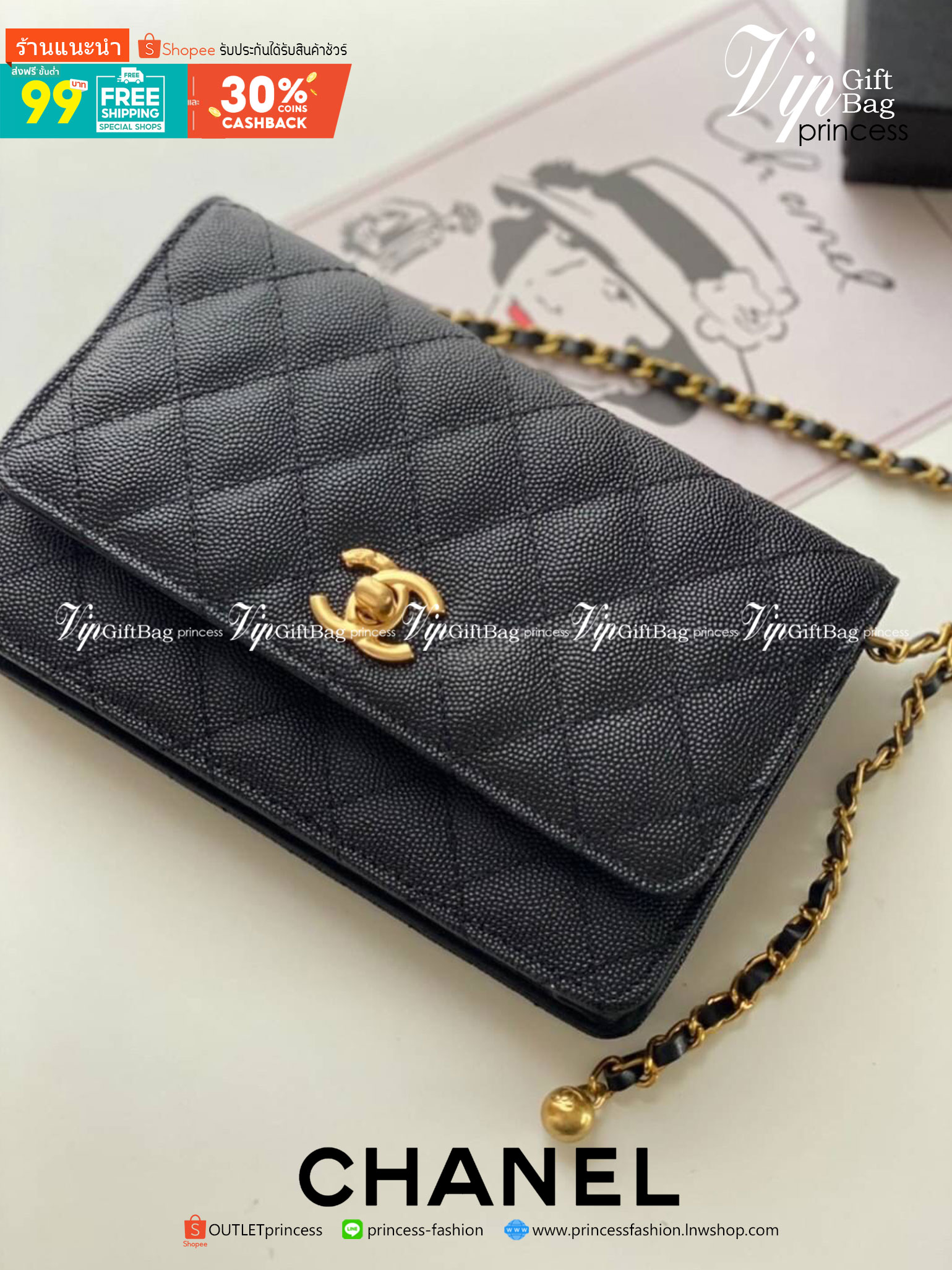 หนังแท้ VIP GIFT CHANEL classic shoulder crossbody bag วัสดุหนังเรียบเนียนสวยผู้ดีม๊ากกก งานอยู่ทรงคุณภาพดีตามแบบฉบับของแบรนด์ ขนาดกำลังดี น้ำหนักเบา ด้านหน้ามีโลโก้แบรนด์อะไหล่หรู มีช่องใส่บัตร ใส่ของจุกจิก เปิดปิดด้วยฝาปิดกระดุม งานตัวจริงสวยมากๆ ถูกใจร