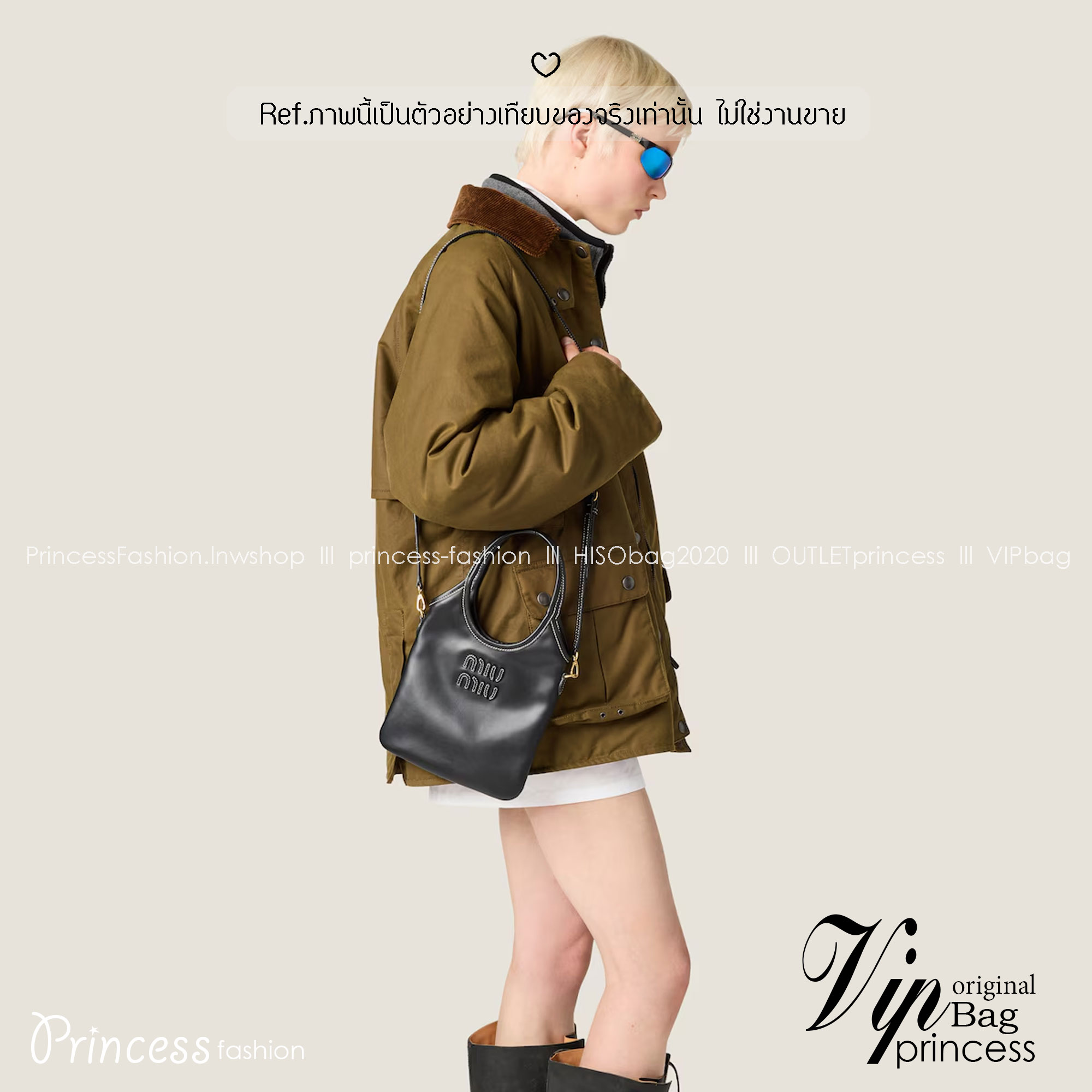 MIU MIU IVY leather handbag / Miu Miu ivy mini tote กระเป๋าสไตล์คลาสสิก มาในดีไซน์เรียบแต่โก้ ให้ลุคที่ดูเท่มั่นใจ สามารถถือและสะพายได้ จุดเด่น ที่โลโก้หนังตัวนูน ที่เสริมให้กระเป๋าดูแฟชั่นและทันสมัย