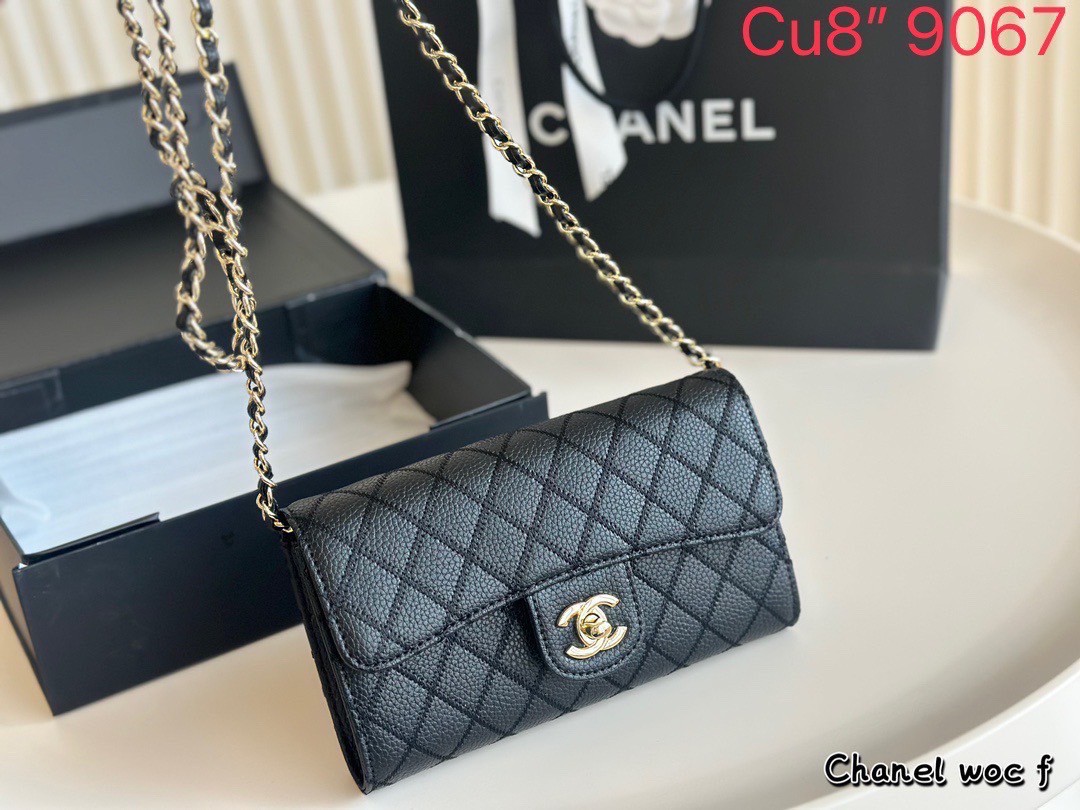 CHANEL WALLET ON CHAIN กระเป๋าสตางค์พร้อมสายสะพายโซ่อะไหล่ทองสุดหรู ดูแพง สายถอดได้ รุ่นยอดนิยมไอเท็มฮิต พร้อมส่งที่ไทยไม่ต้องรอพรีฯ สาวก Chanel Must Have! นะคะ