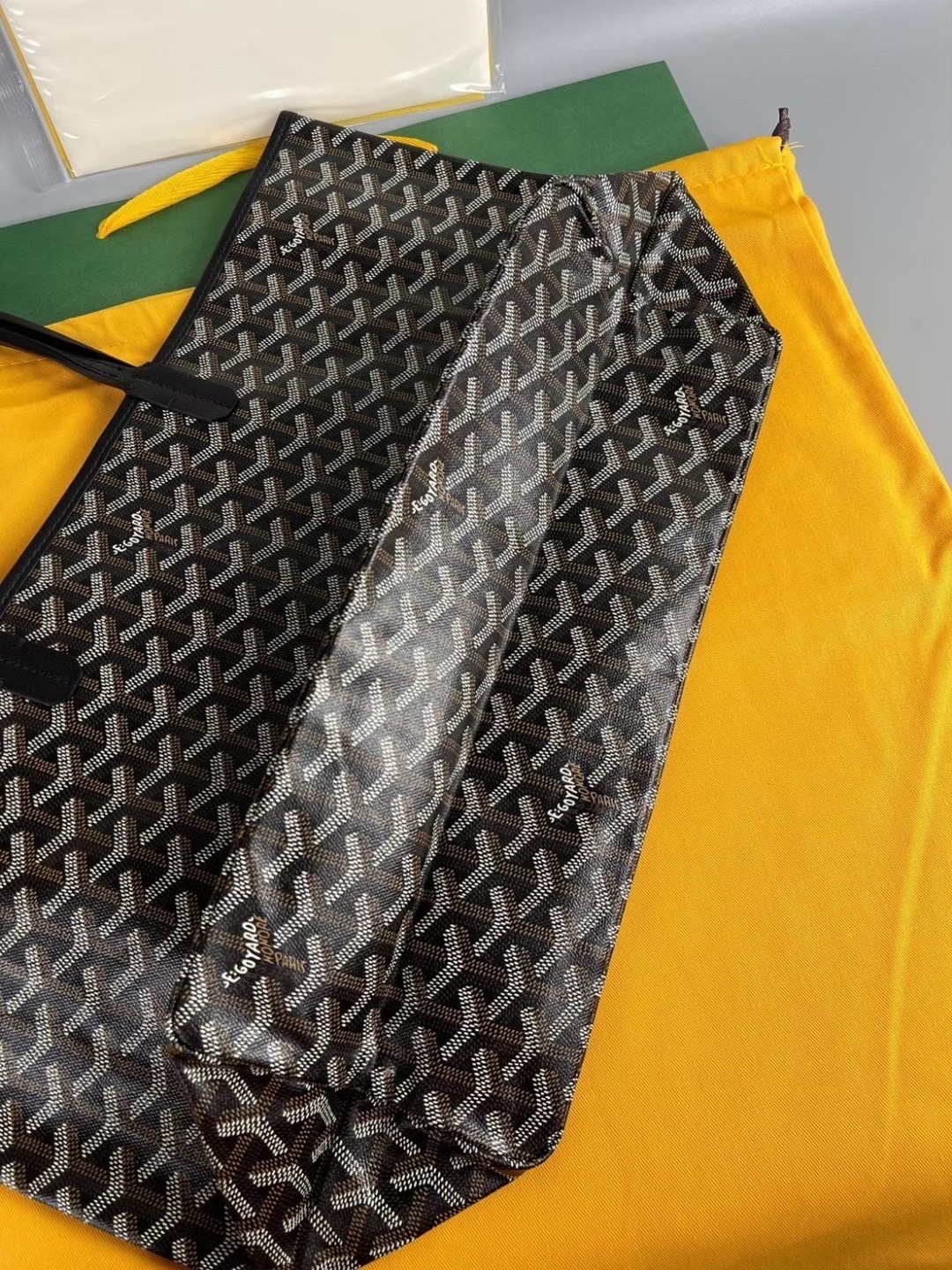 GOYARD PM TOTE BAG กระเป๋าทรงโท้ทใบใหญ่ หนังแท้สวยเป๊ะ เกรดท็อปออริ สลับแท้ 1:1 เกรดดีสุด ใช้ต่างประเทศได้ ผ่านทุก ตม.