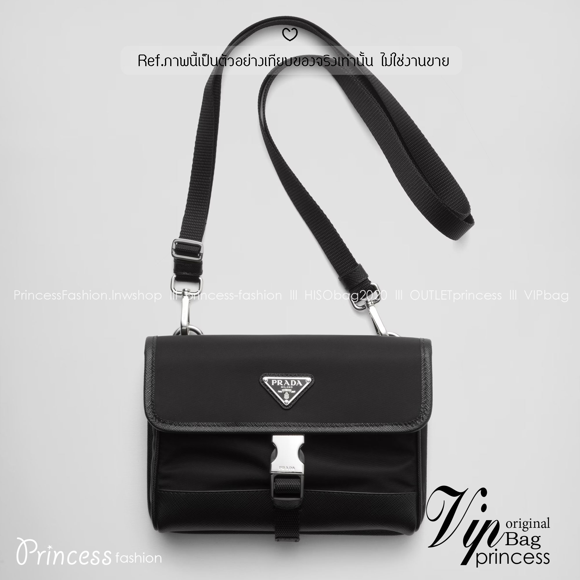 Prada Re-Nylon and Saffiano leather smartphone case กระเป๋าสะพายทรงเคสสมาร์ทโฟน รุ่นยอดนิยมใช้ได้ทั้งชายหญิง คล้องคอได้ สะพายข้าง/ไหล่ สายสะพายถอดได้/สายปรับระดับได้