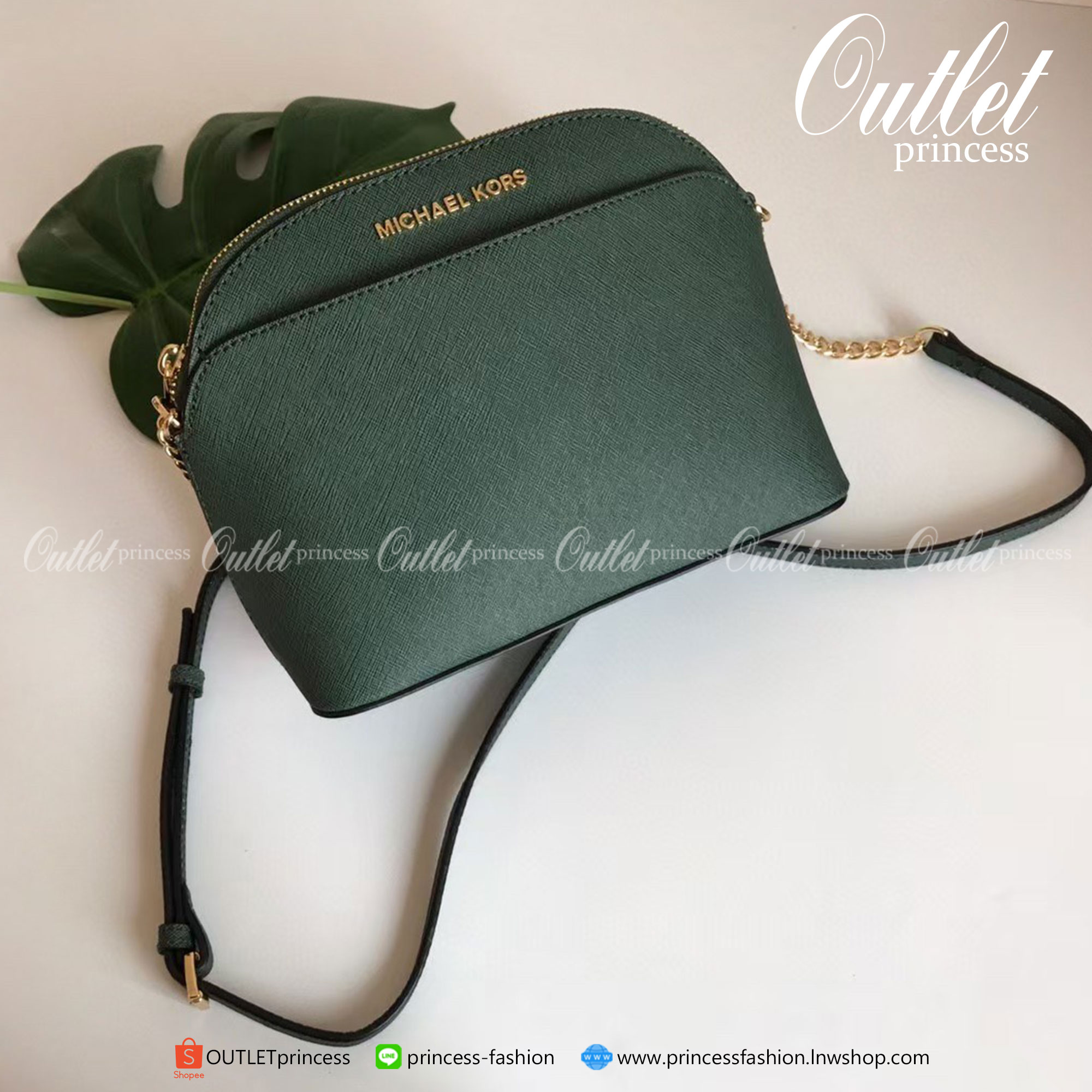 MICHEAL KORS CROSSBODY BAG กระเป๋าสะพายแบรนด์ดังทรงสุดฮิตหนัง SAFFIANO ทั้งใบ