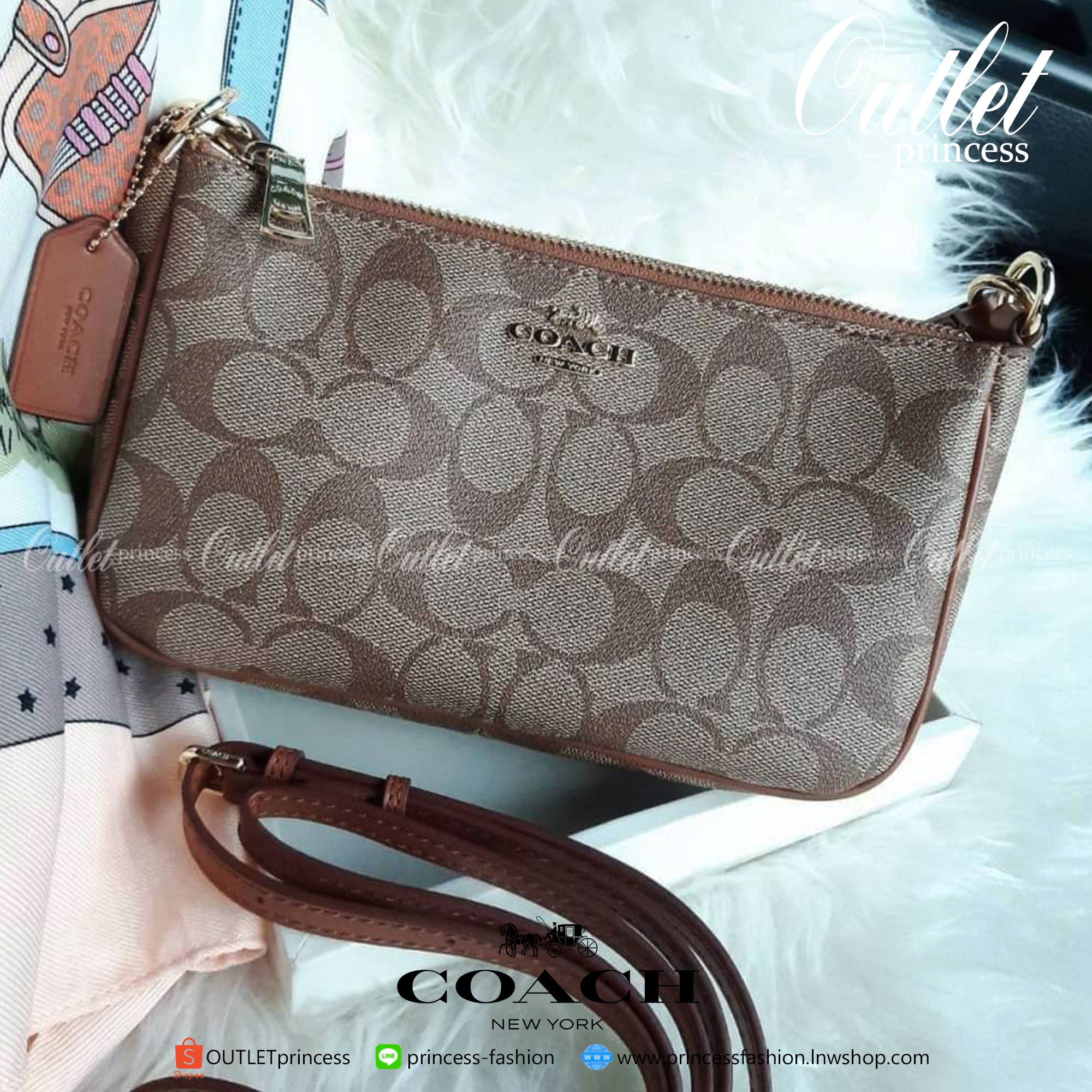 ของแท้ COACH F58321 TOP HANDLE POUCH อีกรุ่นฆ่าไม่ตาย!! ขายดีขายหมด ขายรวยขายปังๆ!!