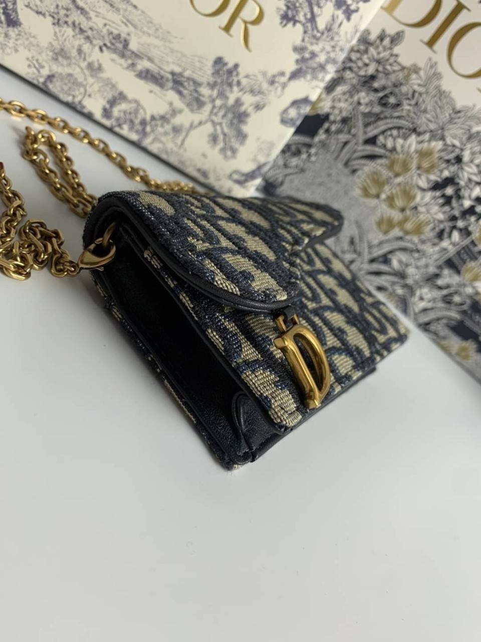 ORI Dior Saddle Nano Pouch / Dior Oblique Jacquard พร้อมส่งที่ไทย ภาพสินค้าถ่ายจากงานขายจริง ใช้งานต่างประเทศได้