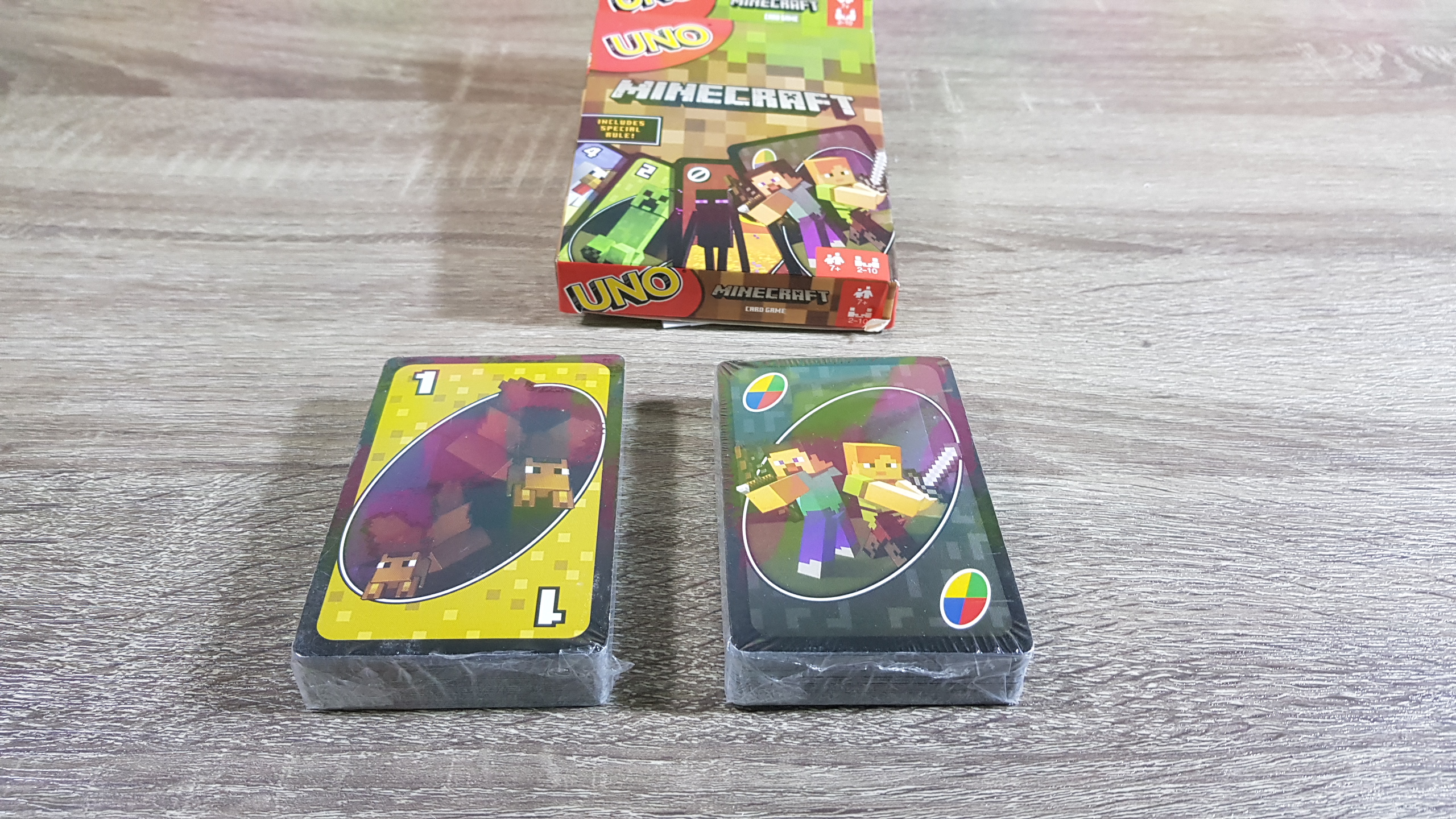 Uno Minecraft เกมการ์ดอูโน่มินิคราฟ เกมต่อสีและตัวเลข