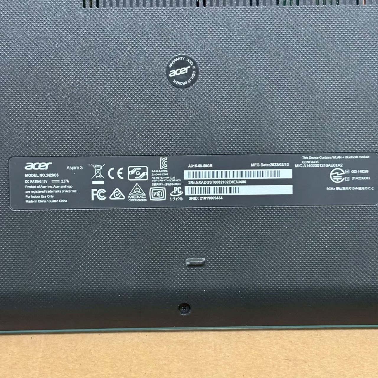 (รหัสสินค้า ร15490) โน๊ตบุ๊ค Acer i5-1135G7 R8 SSD512 15 นิ้ว ** เป็นสินค้าขายตามสภาพ ไม่มีประกันร้าน **