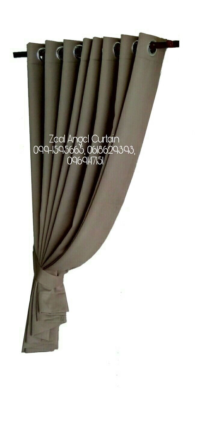 ผ้าม่าน ก.270*ส.180ซม./ผืน สีเทาน้ำตาล no.46