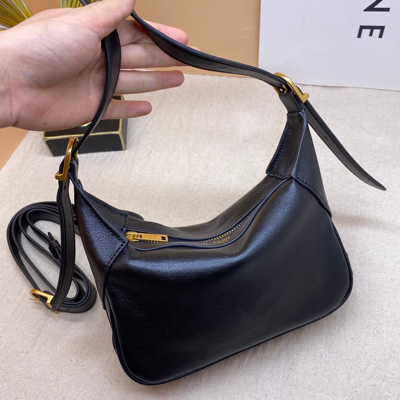 พร้อมส่ง 3 สี CELINE ROMY SHOULDER BAG 21cm เกรดออริ 1:1 สลับแท้ ภาพถ่ายจากงานจริง ใช้งานต่างประเทศได้