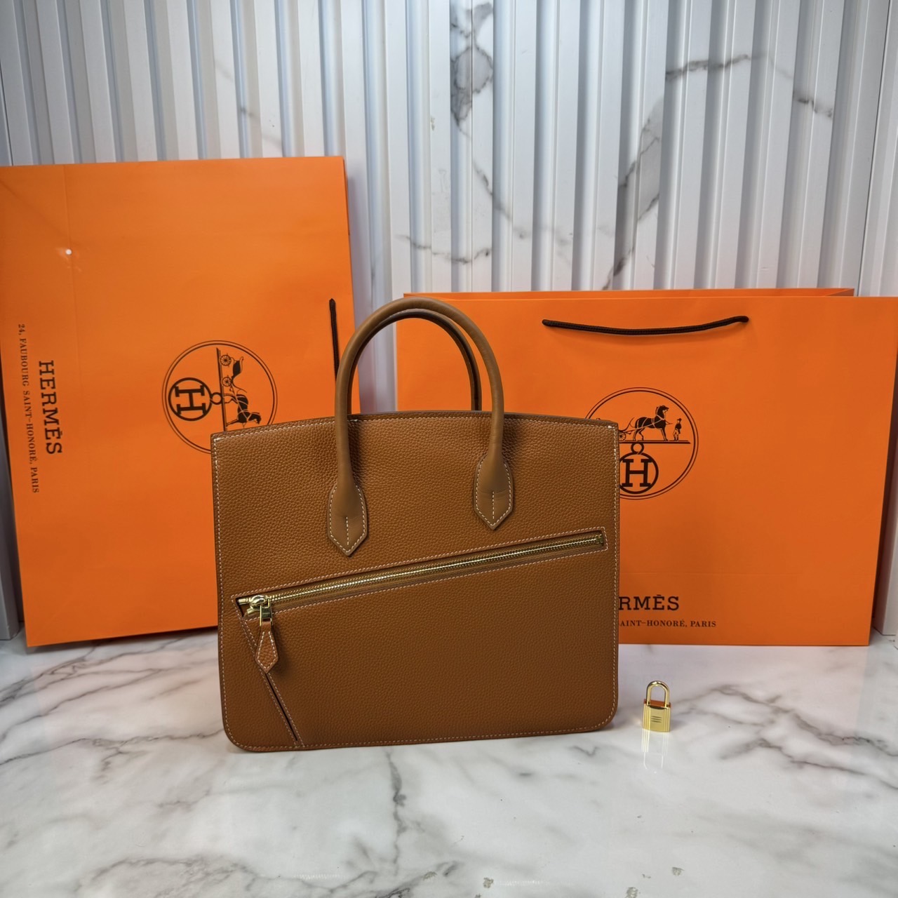 ORI หนังแท้ | Hermes Birkin Desordre 30 Bag กระเป๋าสะพายดีไซน์ใหม่ หรูหรา