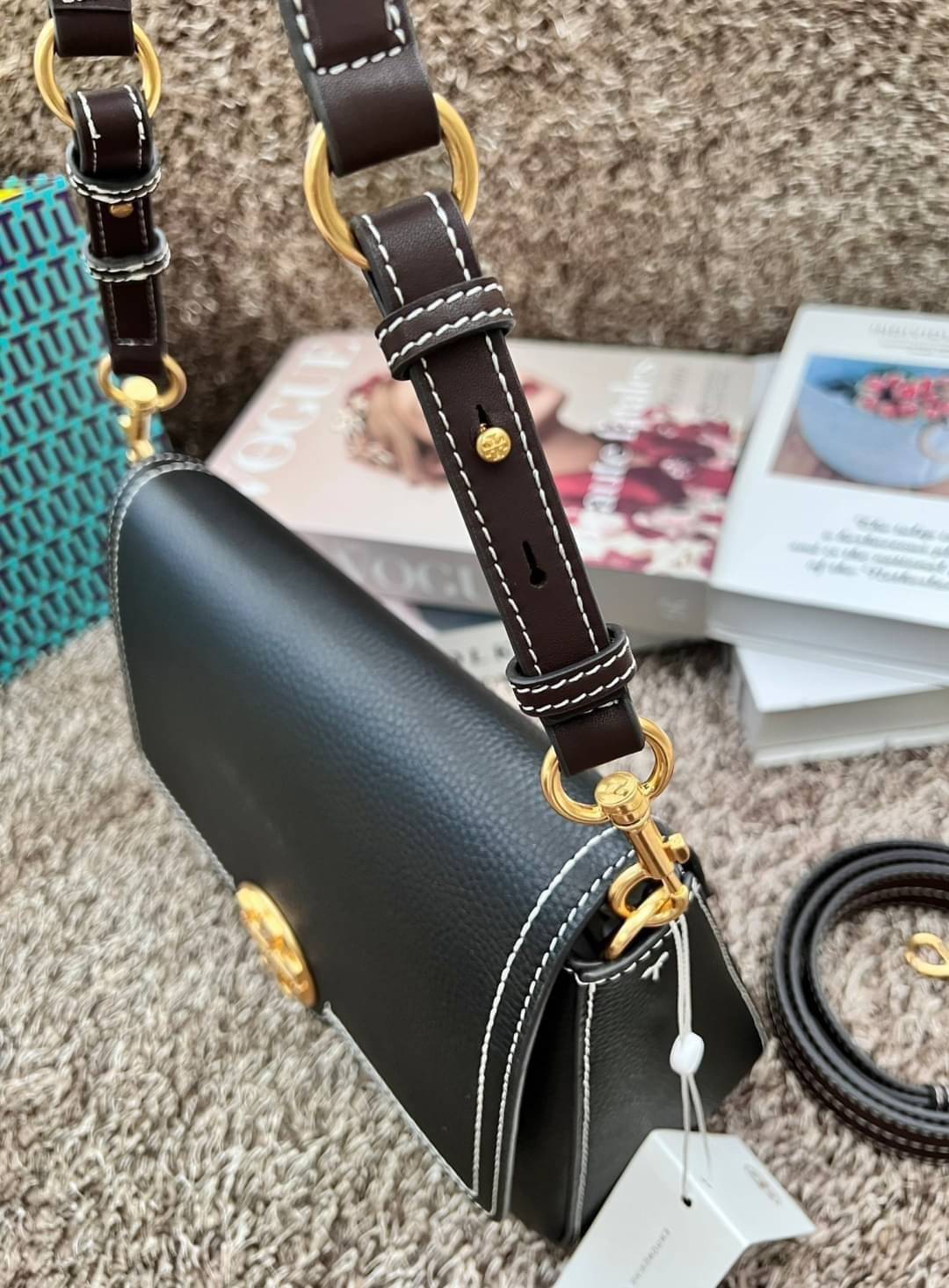 พร้อมส่ง 2 สี TORY BURCH FELIX CONVERTIBLE SHOULDER BAG กระเป๋าสะพาย เกรดท็อปออริ เกรดดีสุด สลับแท้ 1:1