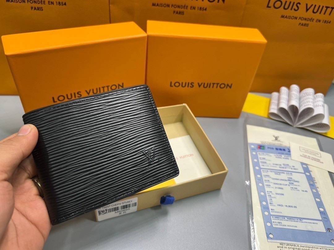 ORI หนังแท้ | LV Multiple Wallet / LV Short Wallet / LV Amerigo Wallet กระเป๋าสตางค์ใบสั้น กระเป๋าสตางค์ผู้ชาย