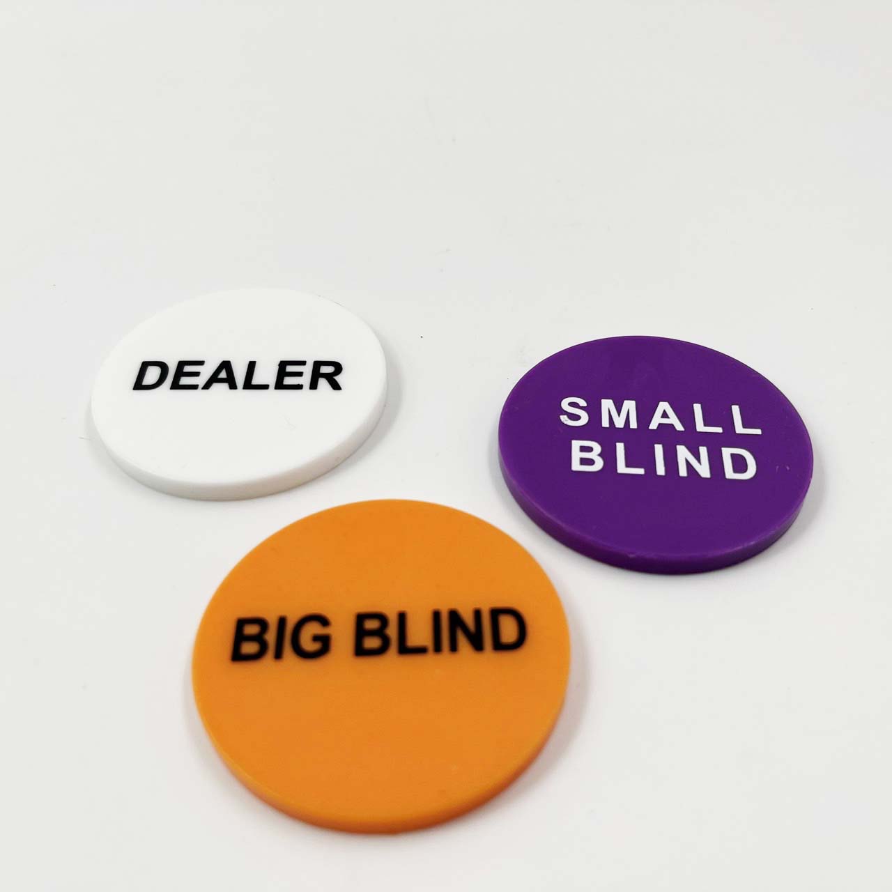 เหรียญดีลเลอร์ บิ๊กบาย สมอลบายขนาด 4 มิล (Dealer, Big blind, Small Blind)
