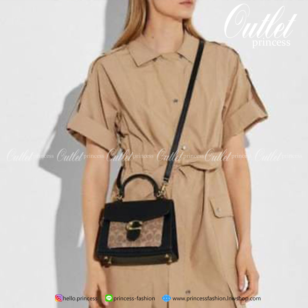 COACH TABBY TOP HANDLE 20 LEATHER BAG 💋กลับมาอีกครั้งตามคำเรียกร้องค่ะ!! กระเป๋าถือ//สะพายข้างได้ วัสดุหนังแท้อย่างดี หนึ่งใบทำหนัง2แบบได้อย่างลงตัว สวยงาม มีอะไหล่ตัวC ใหญ่ด้านหน้าโดดเด่นหรูมากๆค่ะ