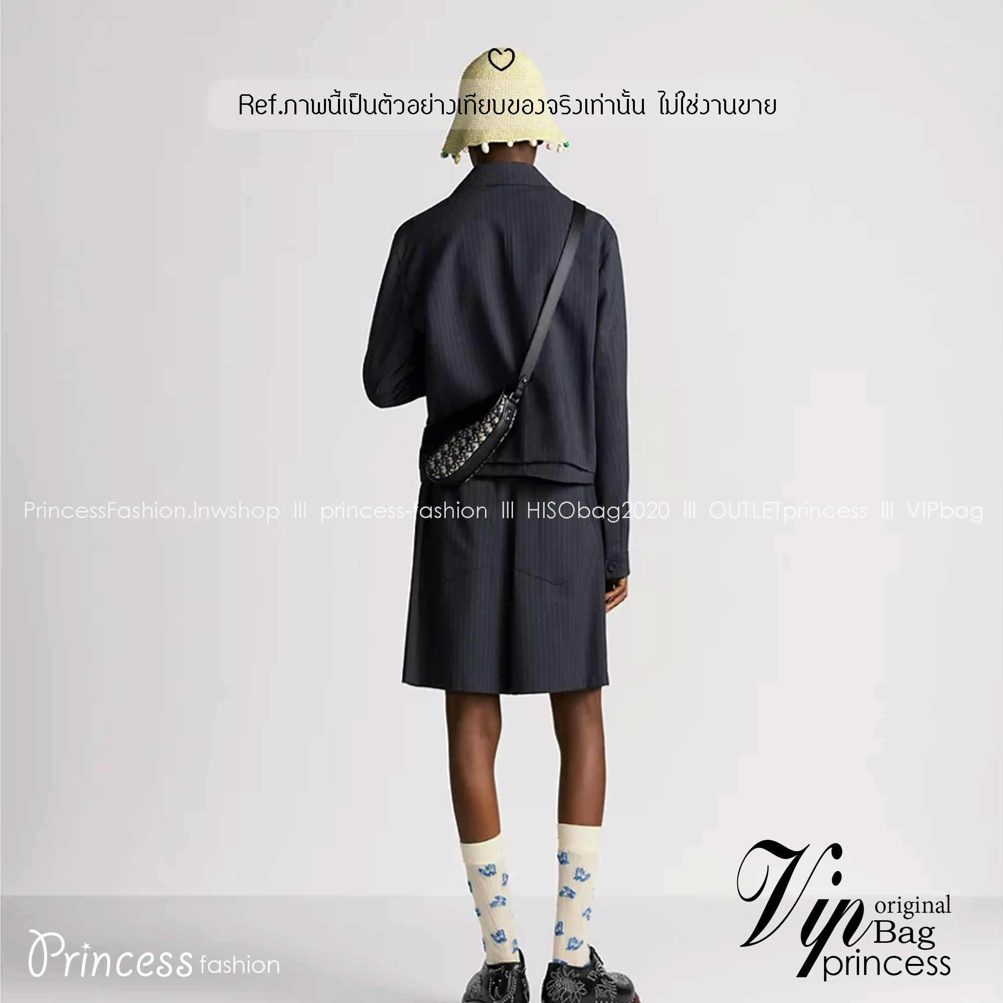 TOP ORI หนังแท้ | DIOR Mini Saddle Oblique jacquard Bag กระเป๋าสะพาย/คาดอกดีไซน์ไอคอนิกด้วยรูปทรงที่ทันสมัย รังสรรค์ขึ้นจากผ้าแจ็กการ์ดลาย สีเบจและสีดำ โดดเด่นด้วยฝาพับแม่เหล็กที่ทำจากหนังแท้ลายเกรนสีดํา เอกลักษณ์ของความหรู ไฮคลาสอย่างลงตัว