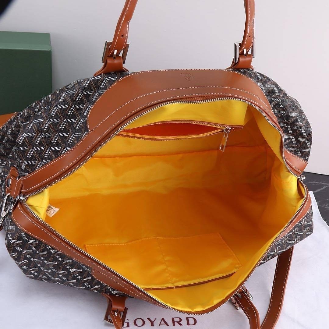 Goyard Keepall bag/ GOYARD Boeing 55 Leather Duffle Bag 55cm กระเป๋าเดินทาง เกรดท็อปออริ สลับแท้ 1:1 เกรดดีสุด ใช้ต่างประเทศได้