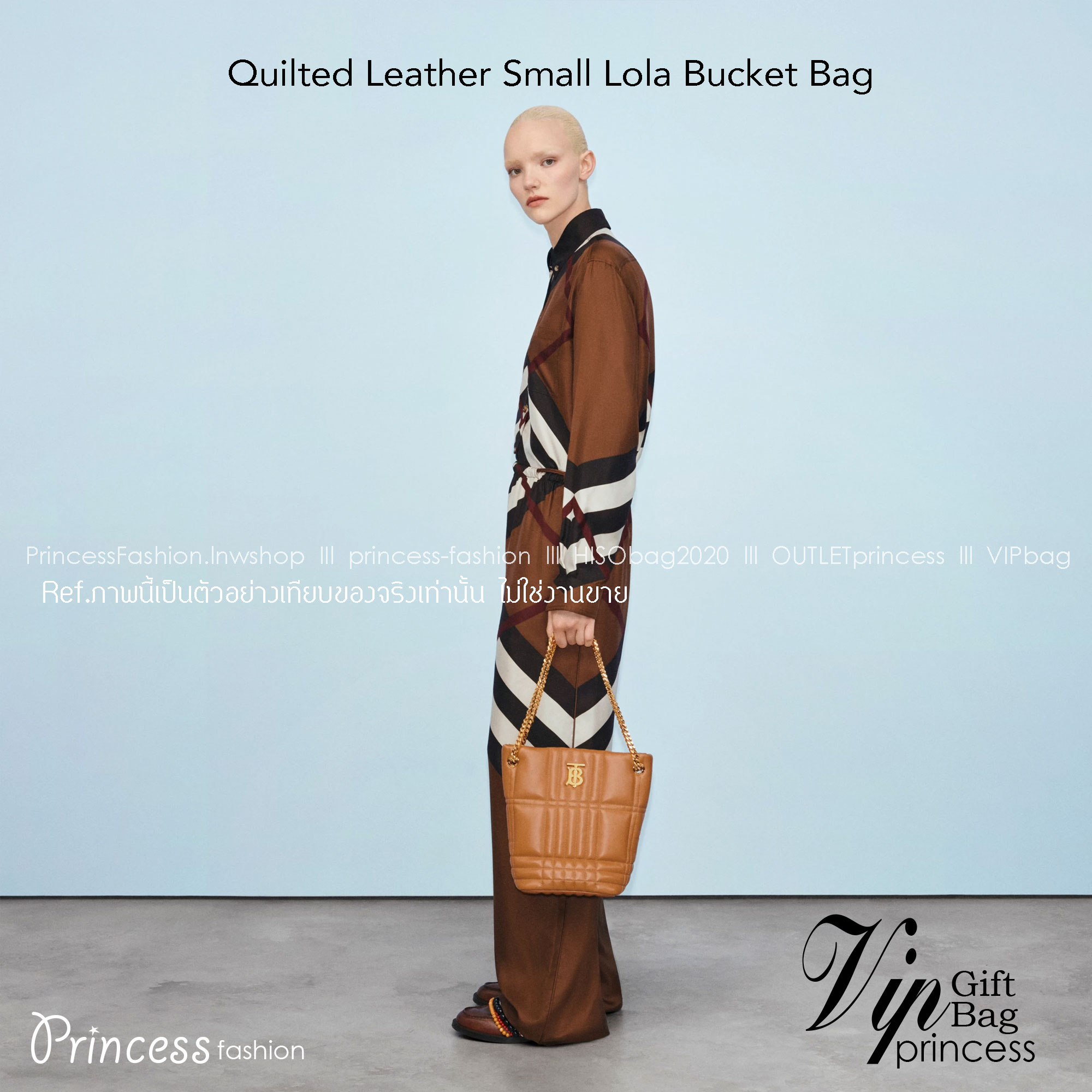 BURBERRY Quilted Leather Small Lola Bucket Bag / BURBERRY FRAGRANCES BAG กระเป๋าทรงโท้ทหนังนิ่มสวยหรูดูดี ภายในโล่งกว้างใส่ของได้เยอะ