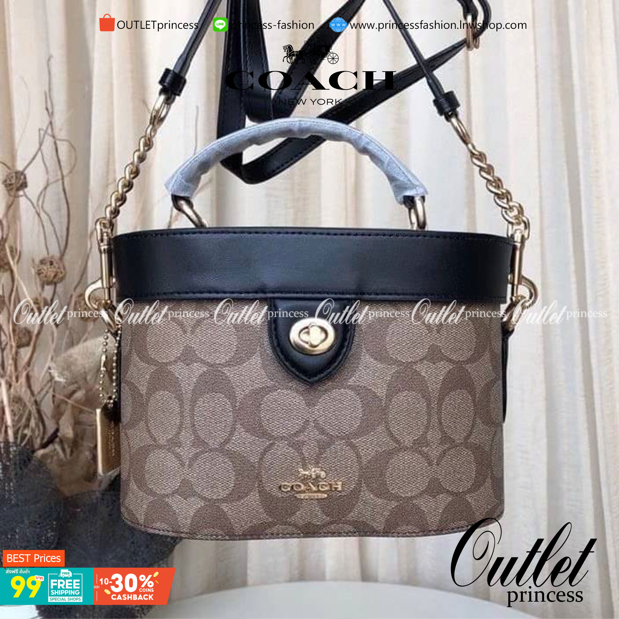 COACH KAY CROSSBODY IN SIGNATURE ((78277)) กลับมาอีกครั้ง! กระเป๋าหิ้ว//สะพายแบบครอสบอดี้ร์ หนังแท้นิ่มสวย เปิดปิดกระเป๋าแบบหมุนล็อค ภายในโล่งสามารถใส่กระเป๋าเงินใบกลางได้;มือถือได้ทุกรุ่น; มีช่องเล็กให้ใส่ของจุกจิก;ซัปในบุผ้าอย่างดีเลยค่ะ มาพร้อมสายสะพาย