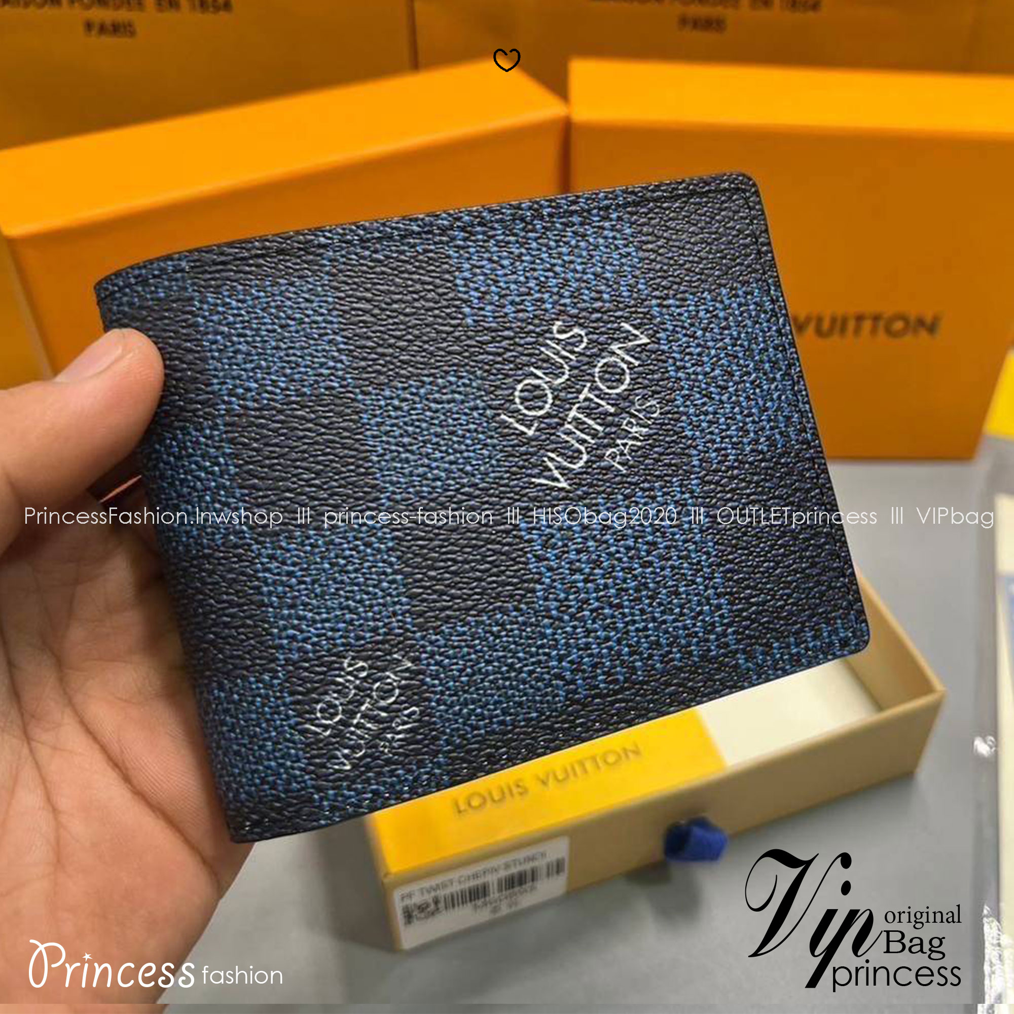 ORI หนังแท้ | LV Multiple Wallet / LV Short Wallet / LV Damier Graphite Wallet กระเป๋าสตางค์ใบสั้น กระเป๋าสตางค์ผู้ชาย