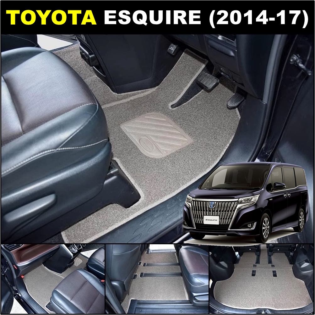 พรมดักฝุ่นไวนิล TOYOTA ESQUIRE 2014-17 พรมดักฝุ่นในรถ โตโยต้า เอสไควร์ เข้ารูป ตรงรุ่นรถ เต็มคัน