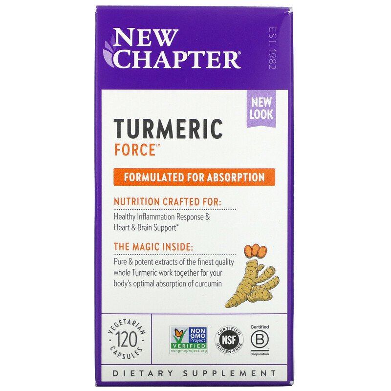 (Pre-order) New Chapter Turmeric Force 120 Vegetarian Capsules