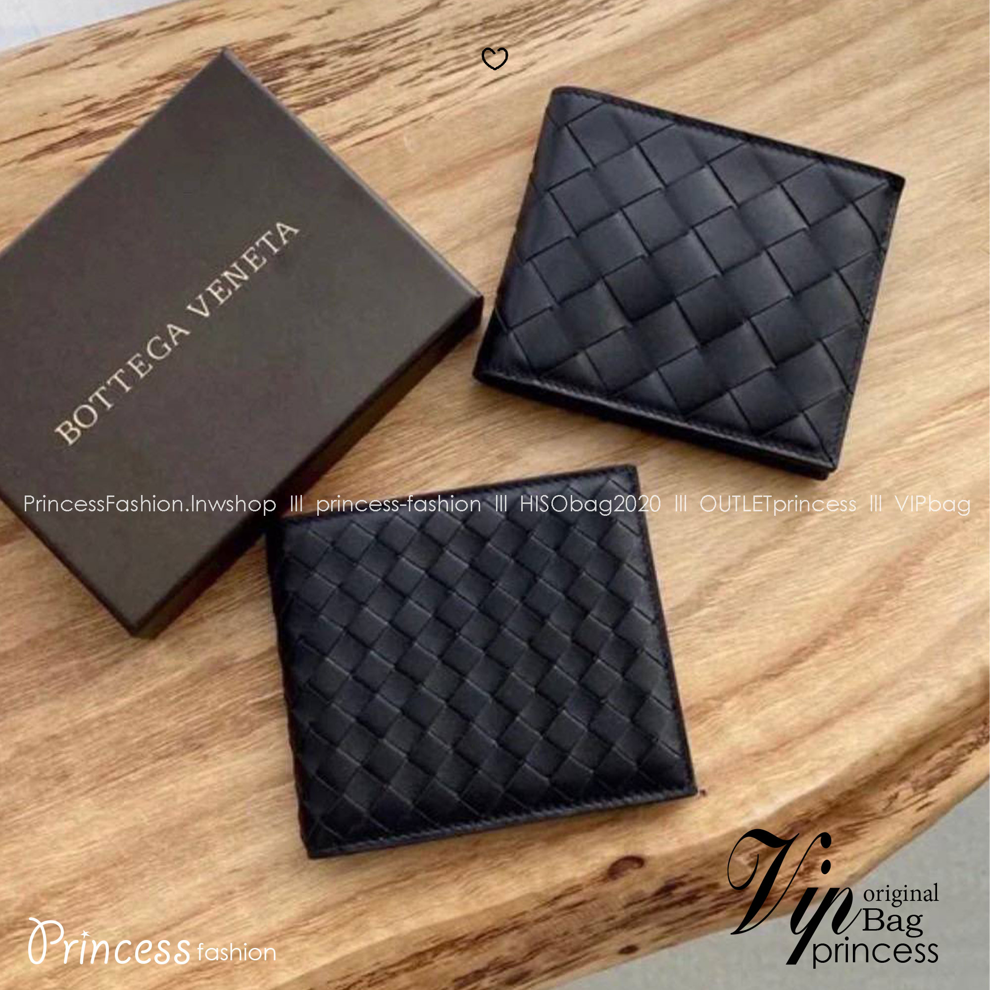 ORI หนังแท้ | Bottega Veneta® Men's Intrecciato Piccolo Bi-Fold Wallet / Bottega Wallet กระเป๋าสตางค์ใบสั้น กระเป๋าสตางค์สานผู้ชาย