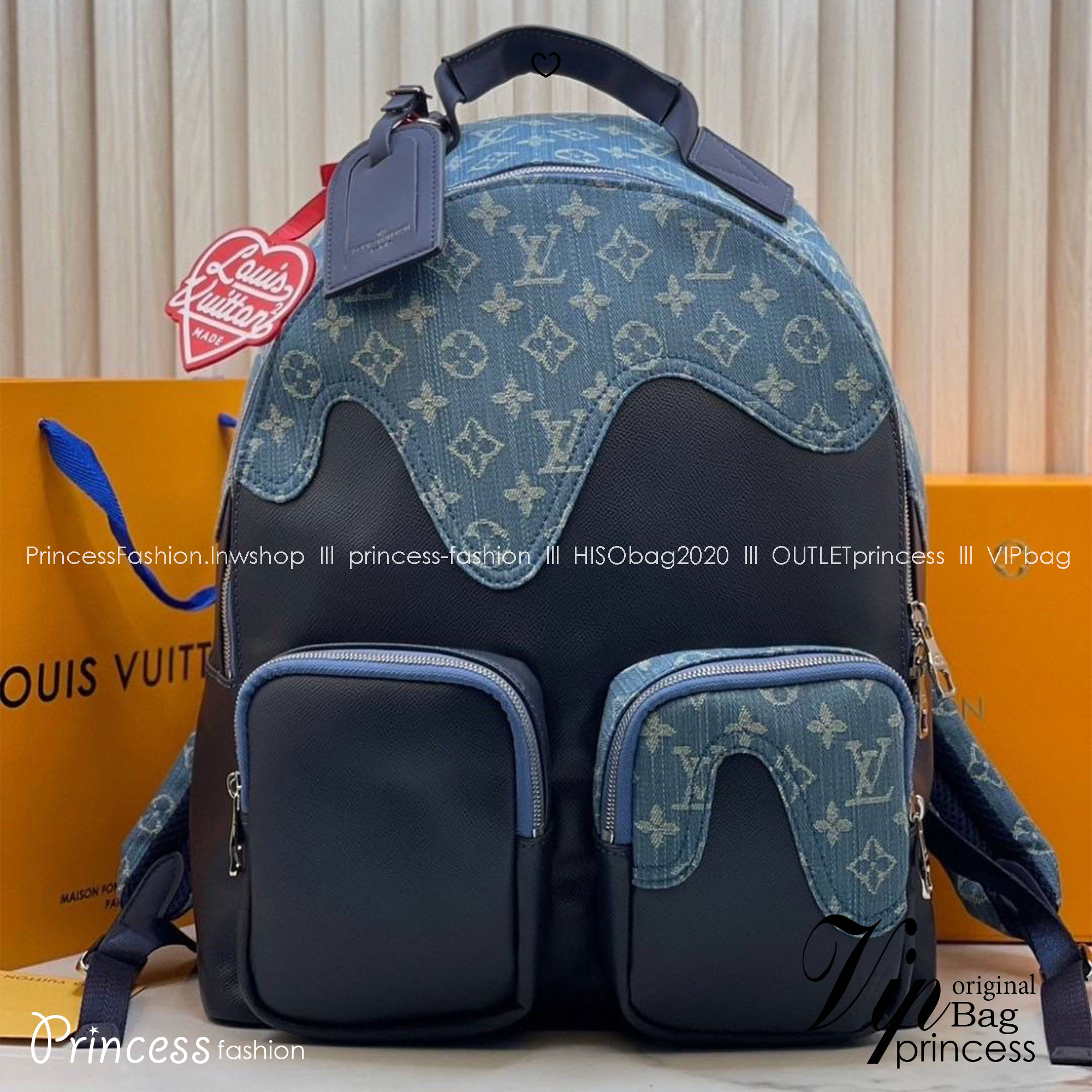 ORI หนังแท้ | LV x Nigo Multipocket Backpack กระเป๋าเป้รุ่นลิมิเต็ด งานหนังแท้และเดนิมลายโมโนแกรม สวยเท่คลาสสิกในใบเดียว