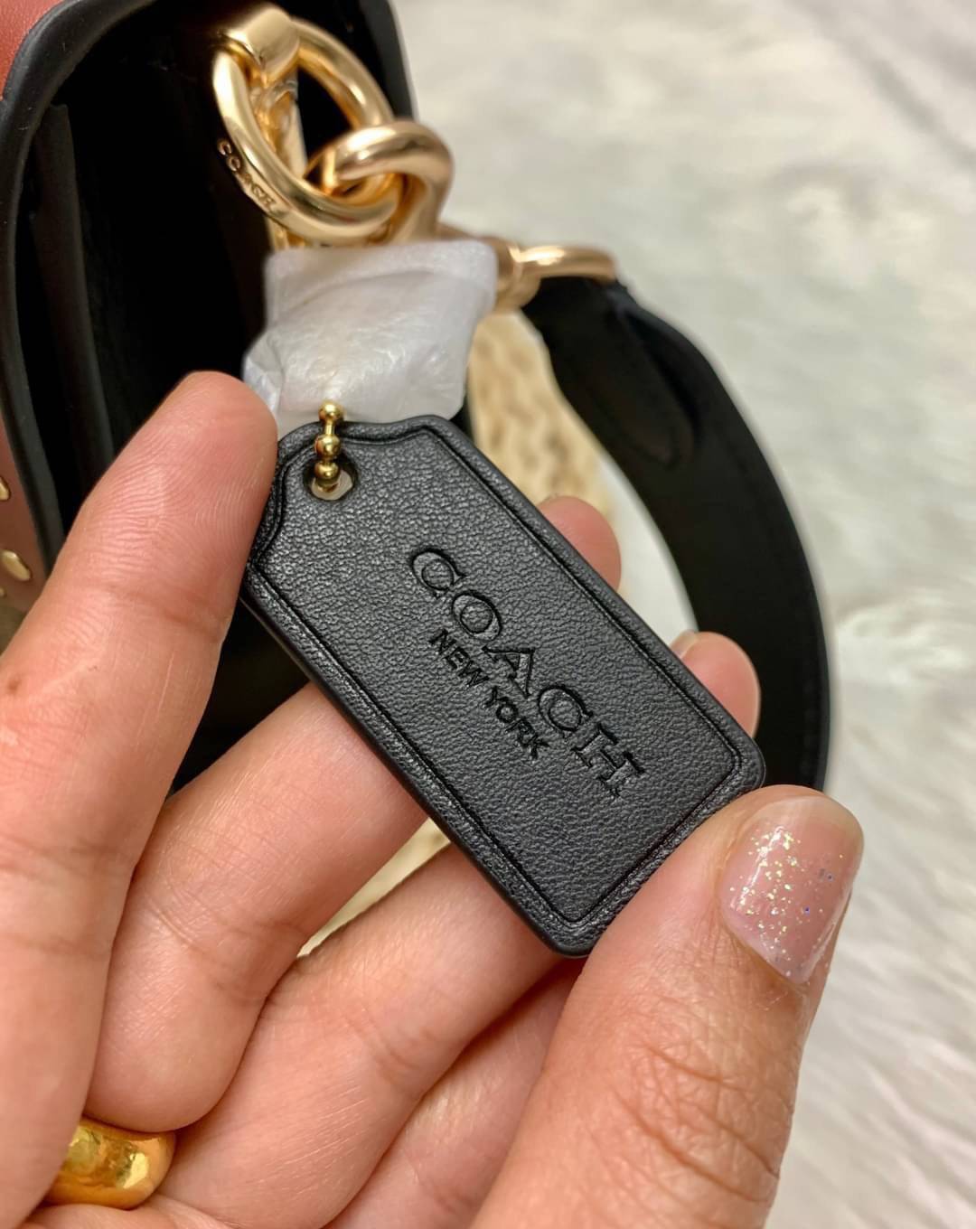 ของแท้ 💯% COACH SMALL GEORGIE TOP HANDLE IN BLOCKED SIGNATURE CANVAS ((6504//0468)) กระเป๋าหิ้ว//สะพายข้างได้ วัสดุหนังแท้