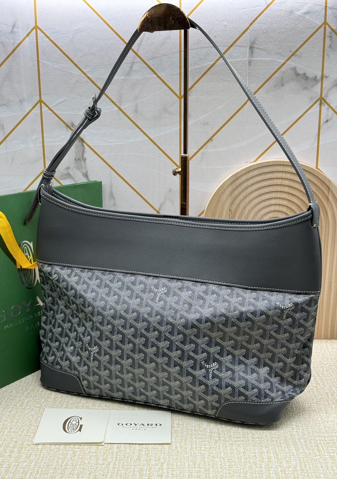 พร้อมส่ง 5 สี Goyard Grenadine Hobo Top Zipper Closure / Goyard Hobo Bag กระเป๋าสะพายทรงโฮโบใบใหญ่ 🧡 เกรดท็อปออริจินอล 1:1 สลับแท้ ใช้งานต่างประเทศได้