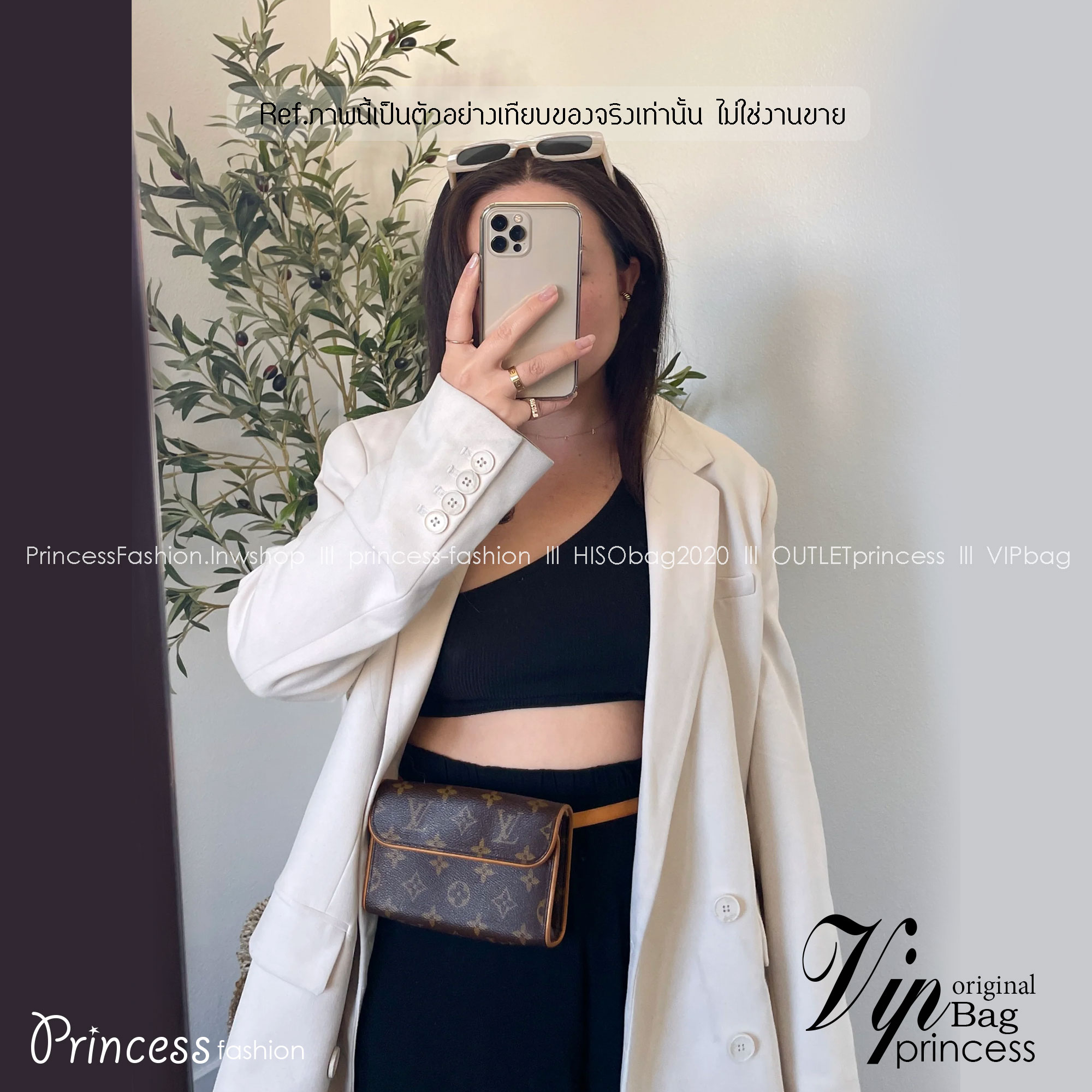 LV Monogram Pochette Florentine Belt Bag Waist Bag กระเป๋าทรงพอช คาดอก คาดเอว สะพายได้ ครบทุกฟังชั่น สวยหรู เกรดออริ ท็อป สลับแท้ 1:1 เกรดดีสุด หนังแท้ ผ่านทุก ตม.