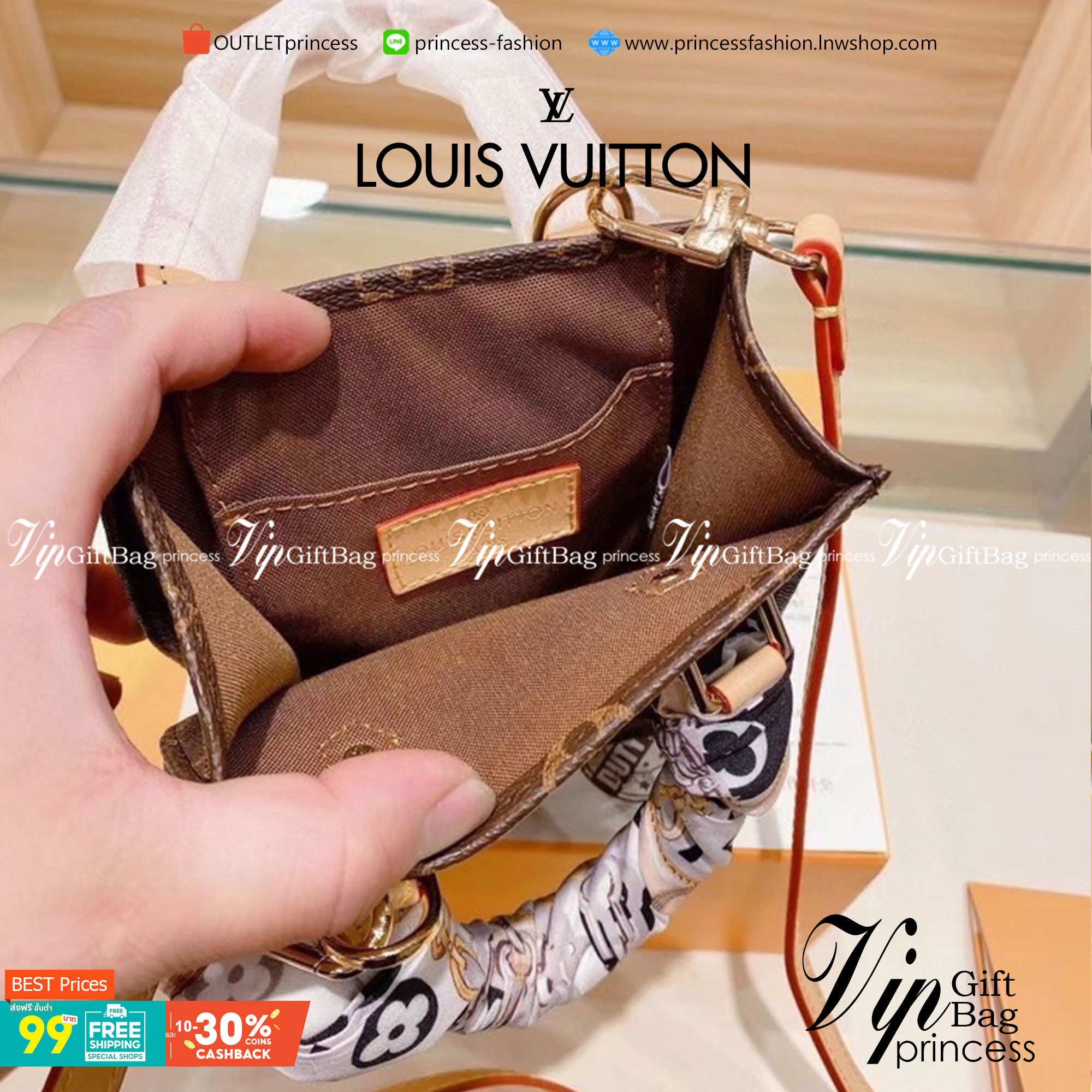 VIP 】หนังแท้ LV Louis Vuitton mini Tote Bag กระเป๋าสะพายข้างลายโมโนแกรม ด้านในโล่ง ใส่กระเป๋าตังค์ ใส่โทรศัพท์ Iphone+ ได้ น้ำหนักเบา มาพร้อมกล่องและลิปบิ้นแบรนด์ สวยหรูดูแพง จะซื้อใช้เองหรือเป็นของขวัญก็เหมาะ ได้ไปไม่ผิดหวังค่ะ ไอเท็มนี่ไม่ควรพลาดค่า