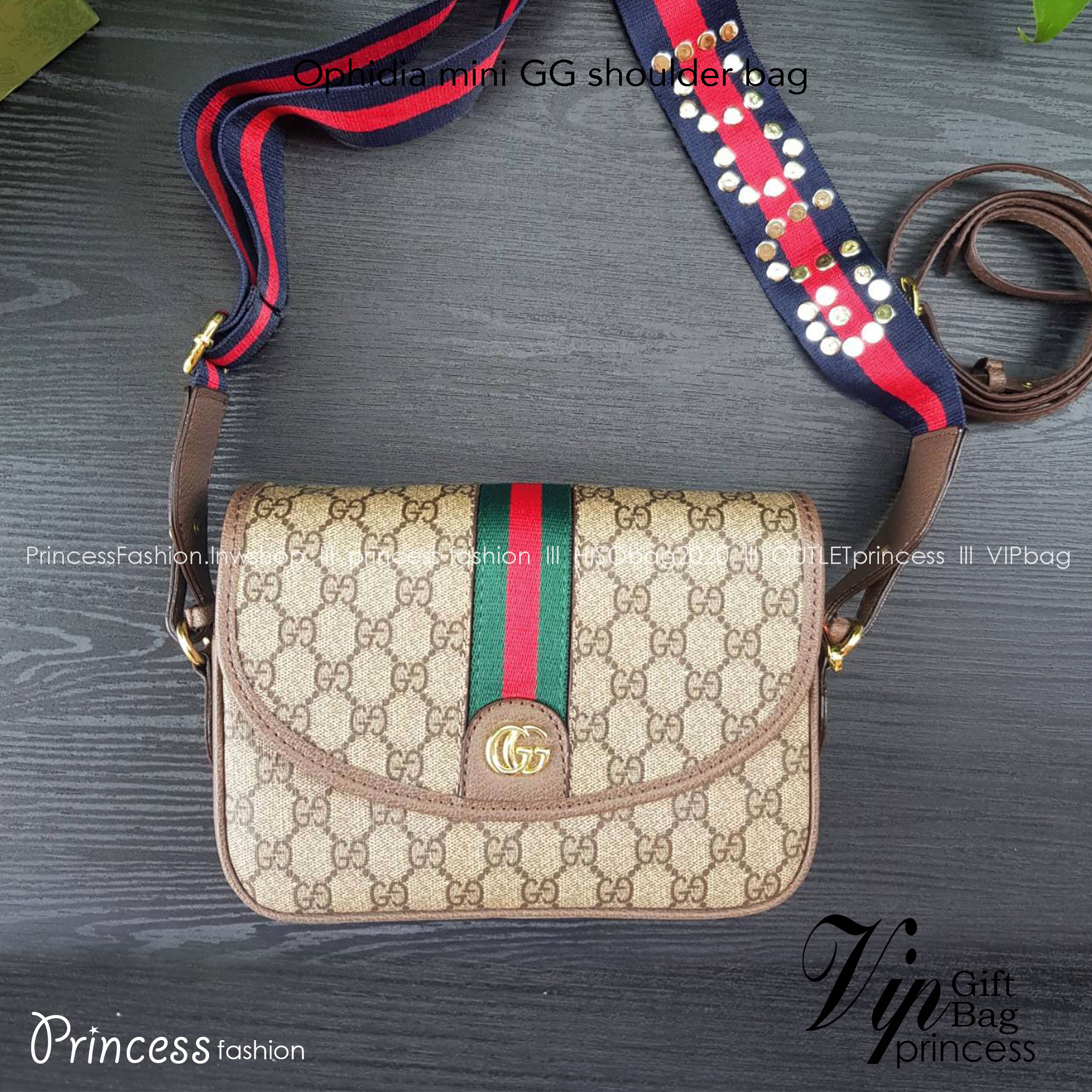 GUCCI Ophidia mini GG shoulder bag กระเป๋าถือ กระเป๋าสะพายทรงสวย ดีไซน์ที่เป็นเอกลักษณ์ จะถือเป็นครัช สะพายไหล่ หรือครอสบอดี้ก็สวยลงตัวได้ทุกสไตล์