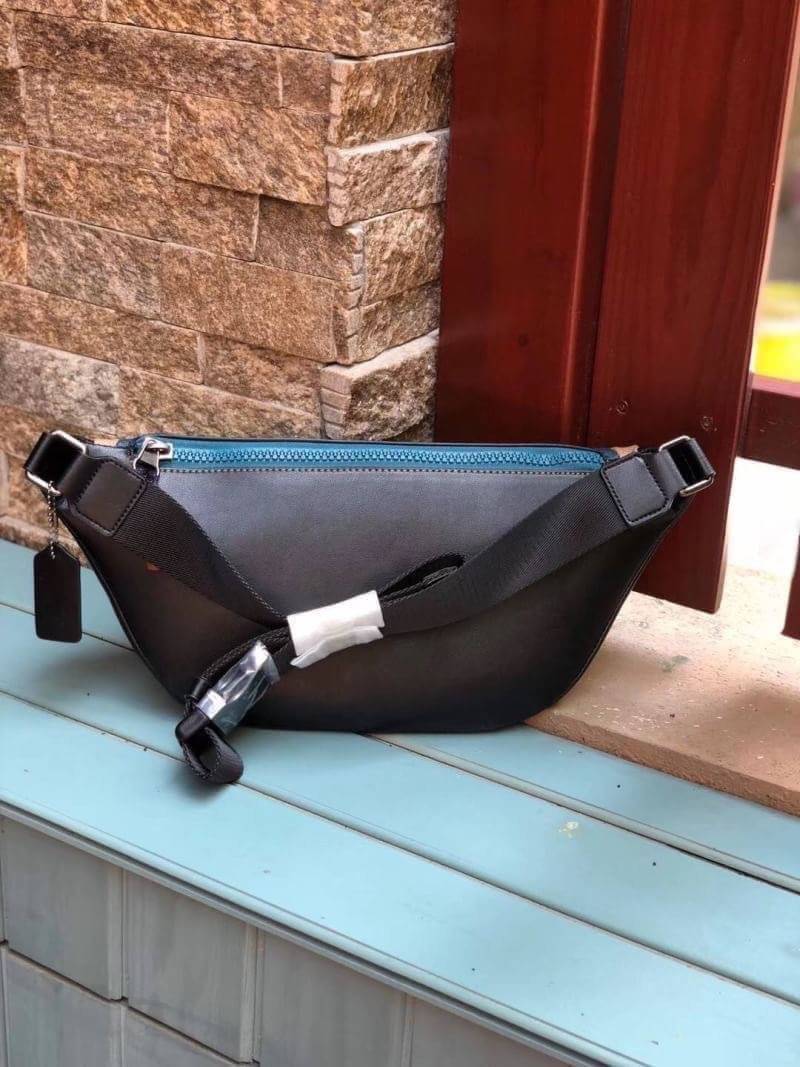 OUTTLET 】COACH RIVINGTON BELT BAG IN SIGNATURE CANVAS WITH REXY BY ZHU JINGYI