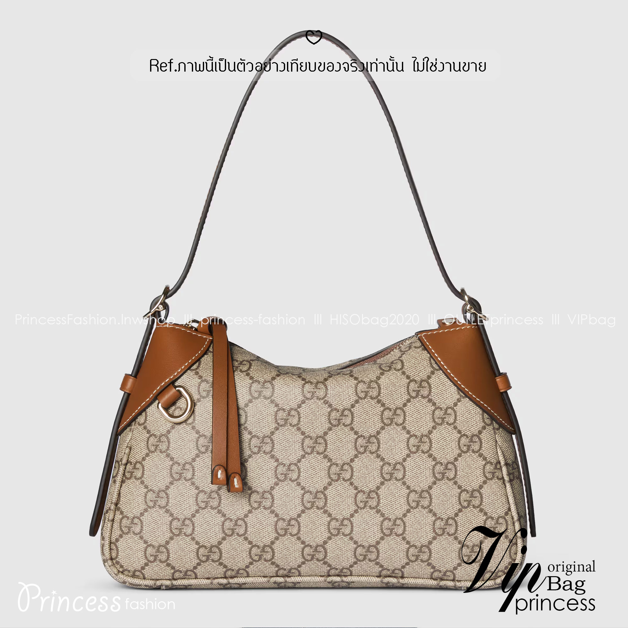 GUCCI GG Emblem small shoulder bag กระเป๋าสะพายคอลใหม่ ได้รับแรงบันดาลใจจากโลกแห่งการขี่ม้าดีไซน์คลาสสิคคงความเอกลักษณ์ สะพายไหล่ได้อย่างสง่างาม ขนาดน่าใช้มากๆ