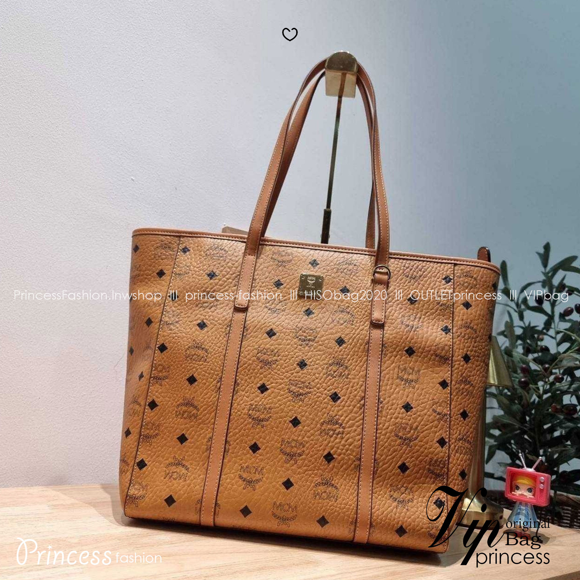 M.C.M MEDIUM TONI SHOPPER กระเป๋าทรงโท้ทใบใหญ่จุใจ เกรดท็อปออริ 1:1 สลับแท้ ใช้งานต่างประเทศได้