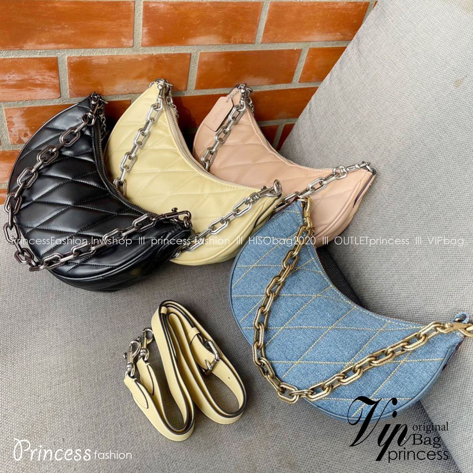 พร้อมส่ง 4 สี COACH CP148 MIRA SHOULDER BAG WITH PILLOW QUILTING กระเป๋าสะพายดีไซน์สวย 🧡 เกรดท็อปออริจินอล 1:1 สลับแท้ เกรดดีสุด ใช้งานต่างประเทศได้