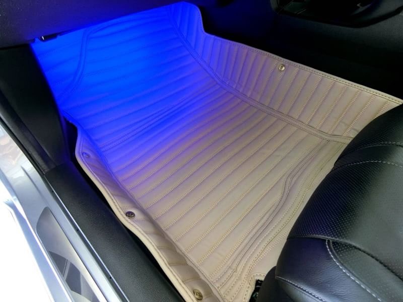 พรมปูพื้นรถยนต์5D HONDA CIVIC FC 2016-21 สีครีม รวมแผ่นท้าย 4ชิ้น