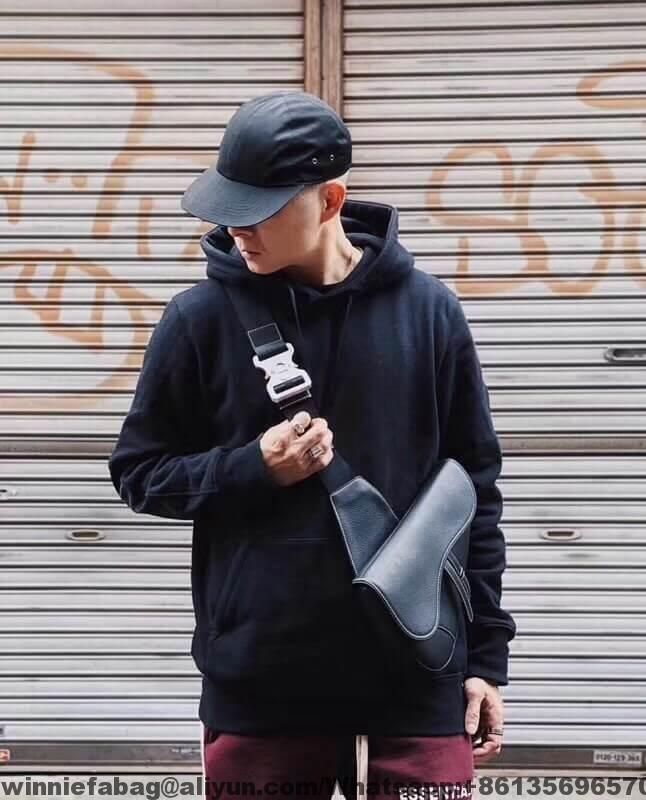 VIP 】หนังแท้ CHRISTIAN DIOR SADDLE BAG White Grained Calfskin