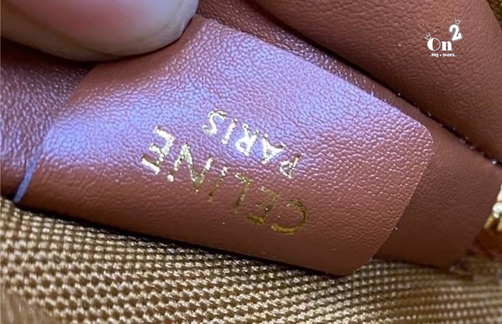 CELINE POUCH 16cm / CELINE TRIOMPHE Triumphal Arch Canvas / CELINE CLUTCH WITH CHAIN ภาพถ่ายจากสินค้าจริง พร้อมส่งที่ไทย ใช้งานต่างประเทศได้ กระเป๋าคลัทช์ดีไซน์เรียบหรูออกแบบมาได้อย่างลงตัว